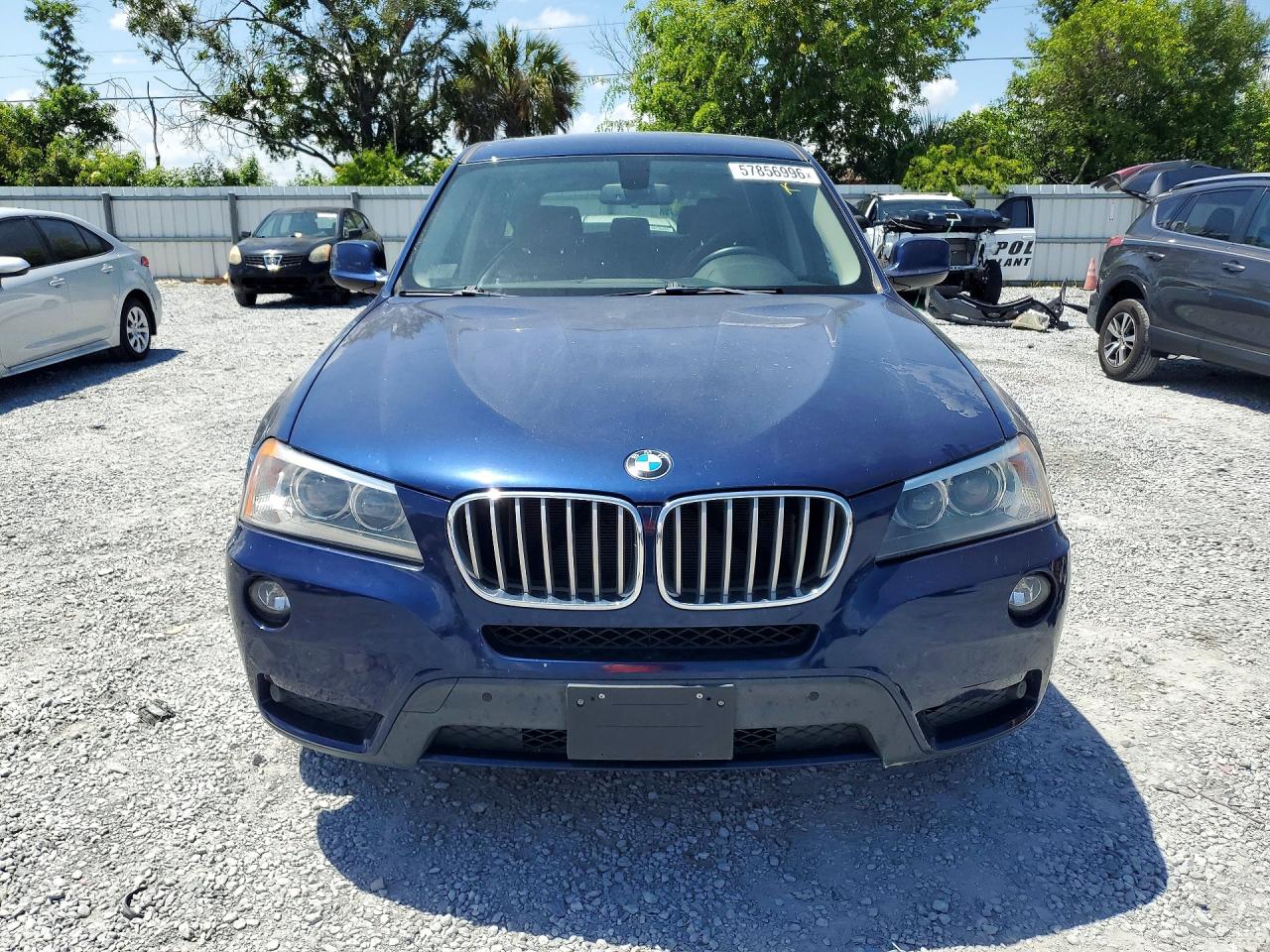 2013 Bmw X3 Xdrive28i Blue vin: 5UXWX9C58D0A19680