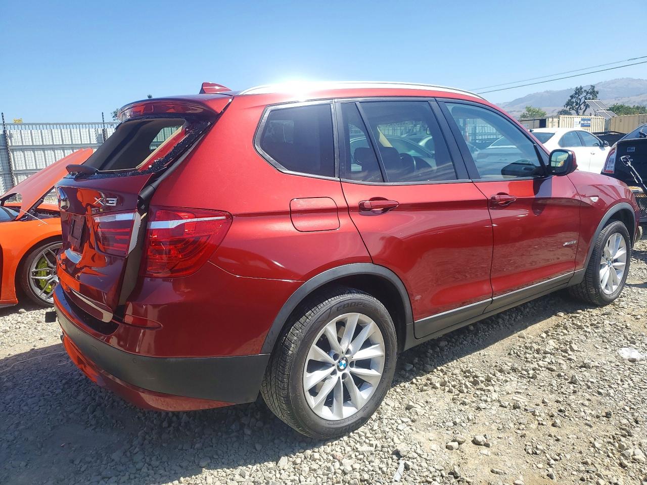 2013 Bmw X3 Xdrive28i Red vin: 5UXWX9C58D0A19694