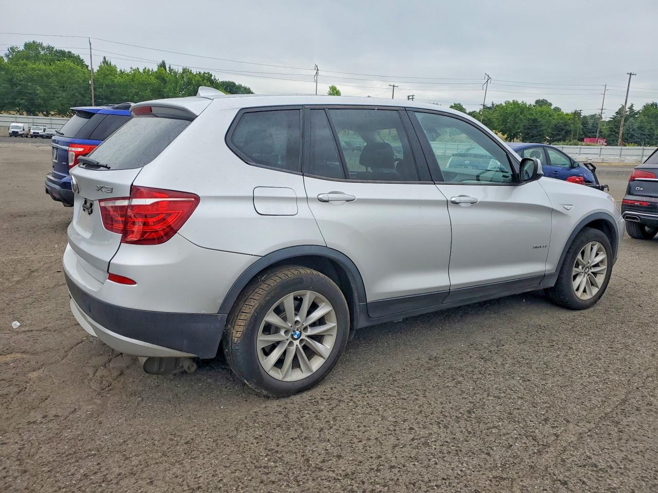 2013 Bmw X3 Xdrive28i Silver vin: 5UXWX9C58D0A23146