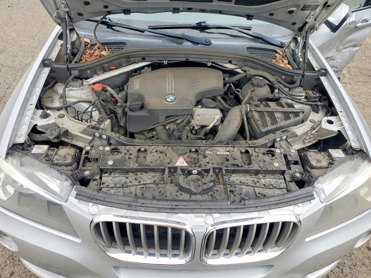 2013 Bmw X3 Xdrive28i Silver vin: 5UXWX9C58D0A23146