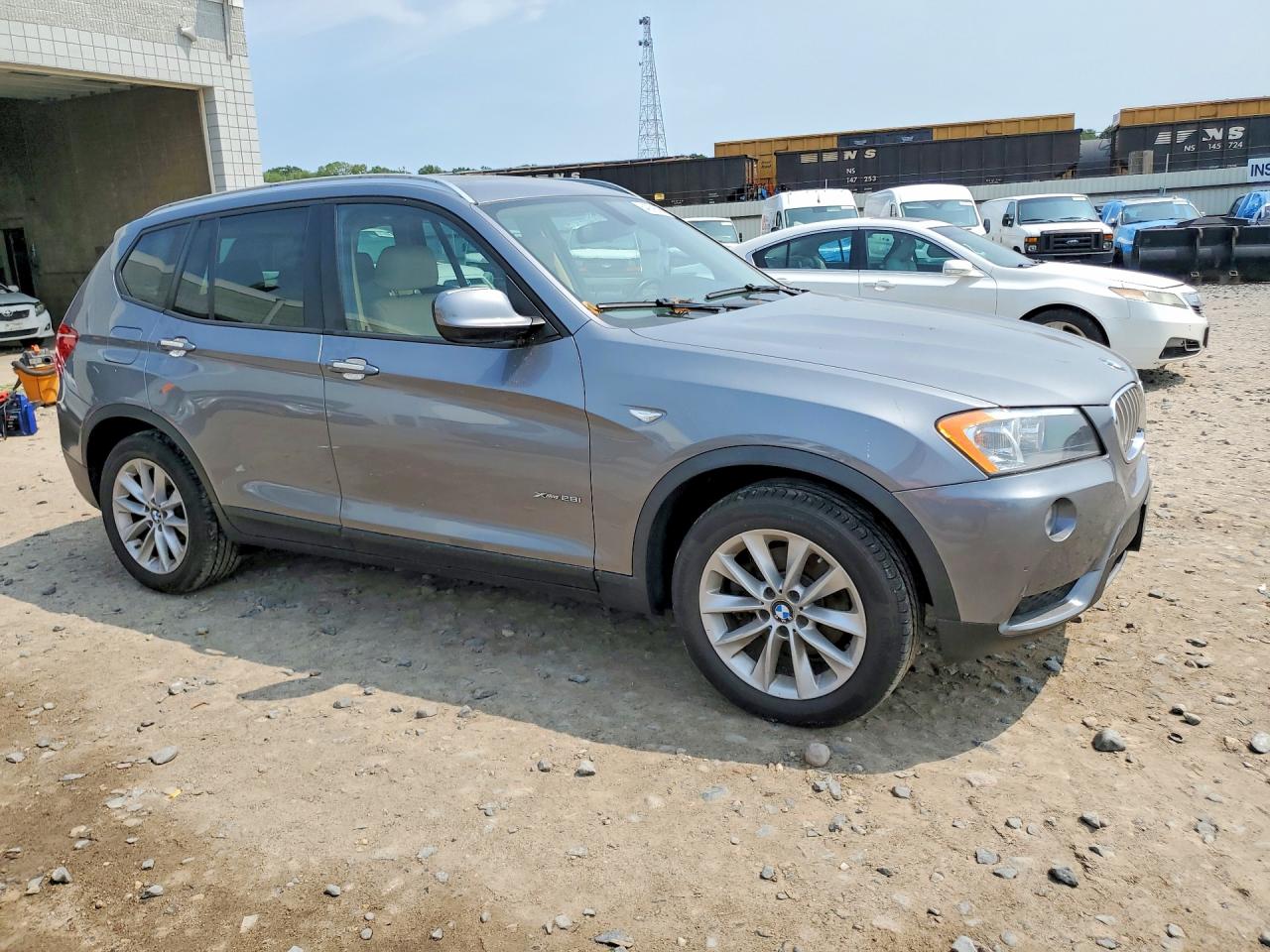 2013 Bmw X3 Xdrive28i Gray vin: 5UXWX9C58D0A24801