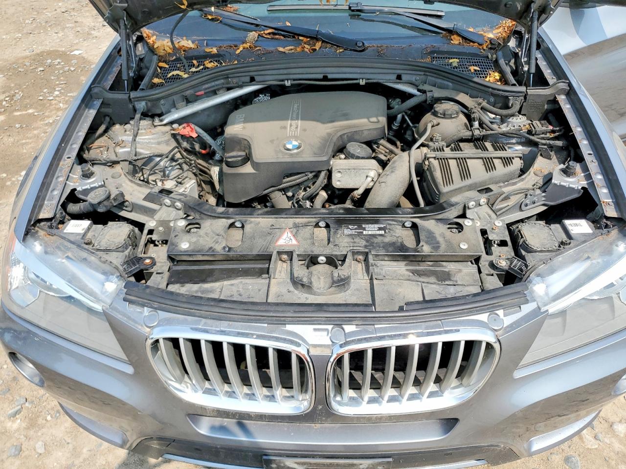 2013 Bmw X3 Xdrive28i Gray vin: 5UXWX9C58D0A24801