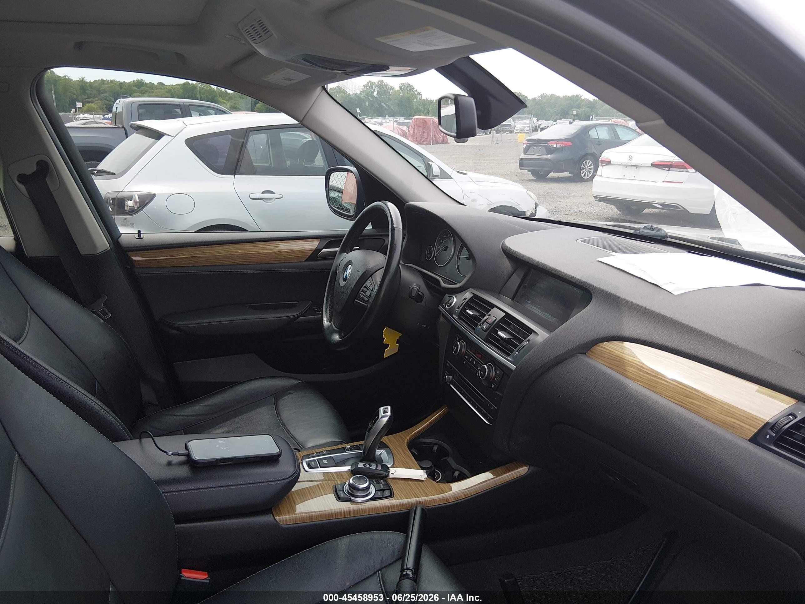 2013 Bmw X3 Xdrive28i Black vin: 5UXWX9C58D0A27083