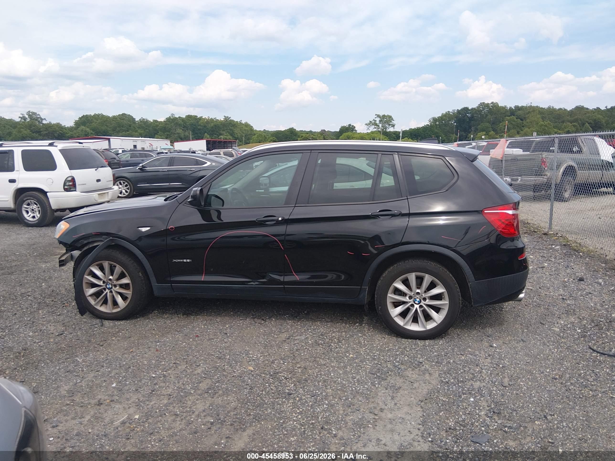 2013 Bmw X3 Xdrive28i Black vin: 5UXWX9C58D0A27083