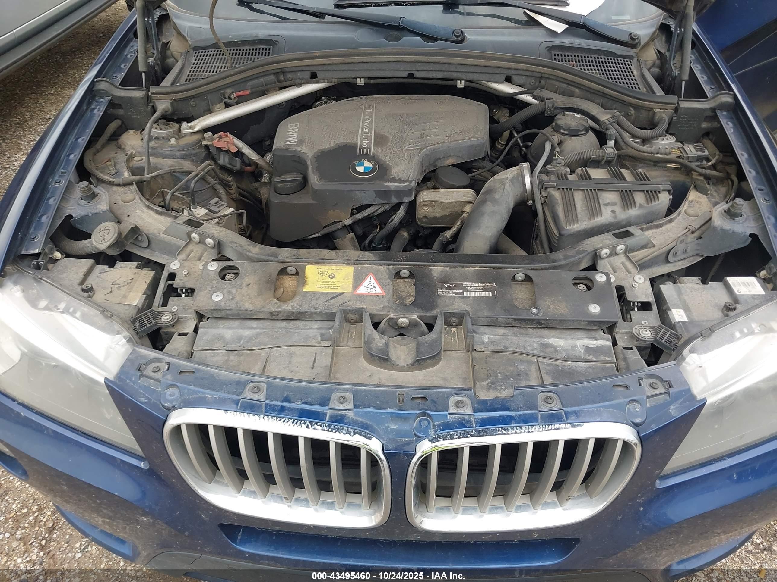 2013 Bmw X3 Xdrive28i Beige vin: 5UXWX9C58D0A28069