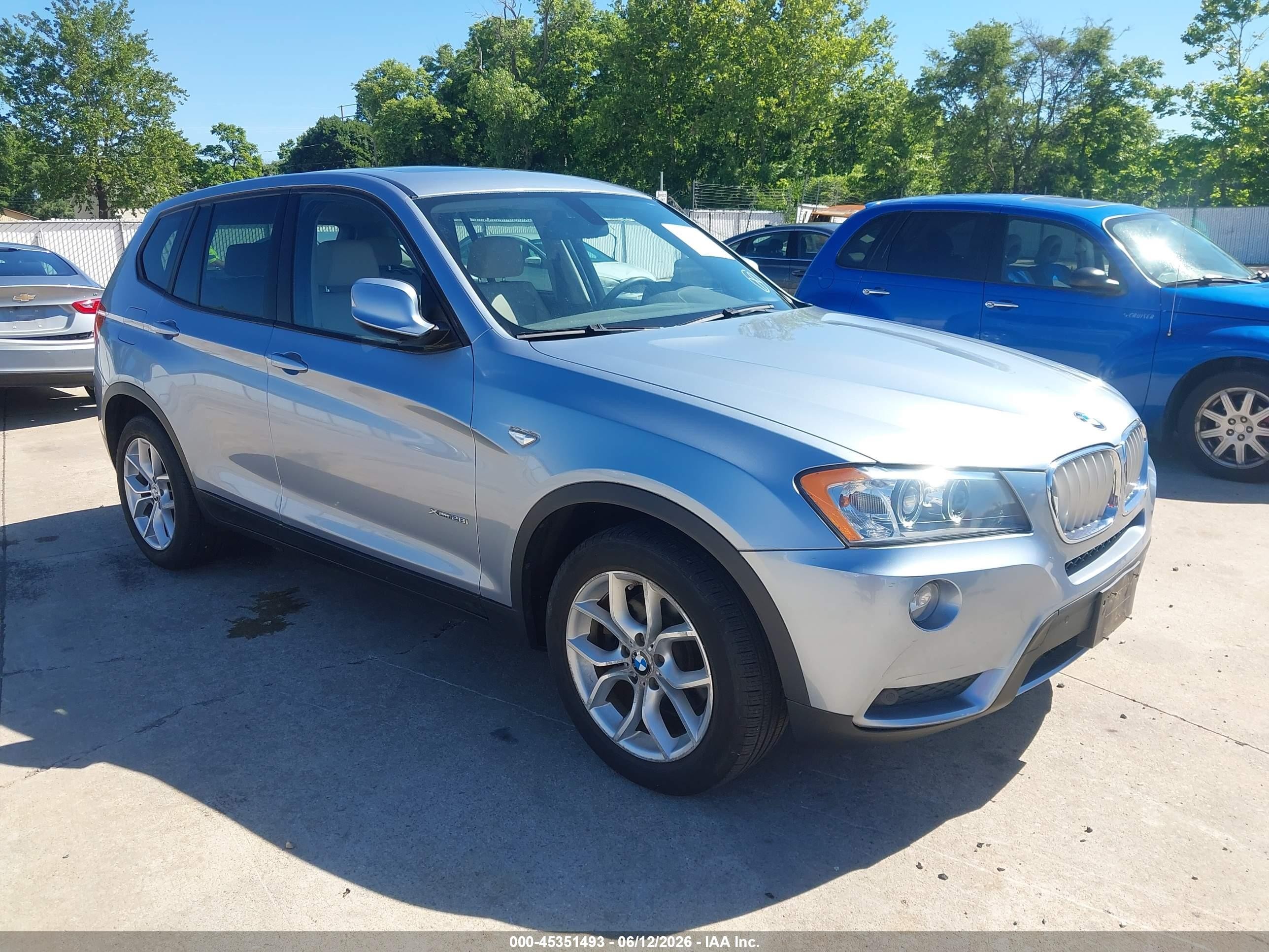 2013 Bmw X3 Xdrive28i Серый vin: 5UXWX9C58D0A32199