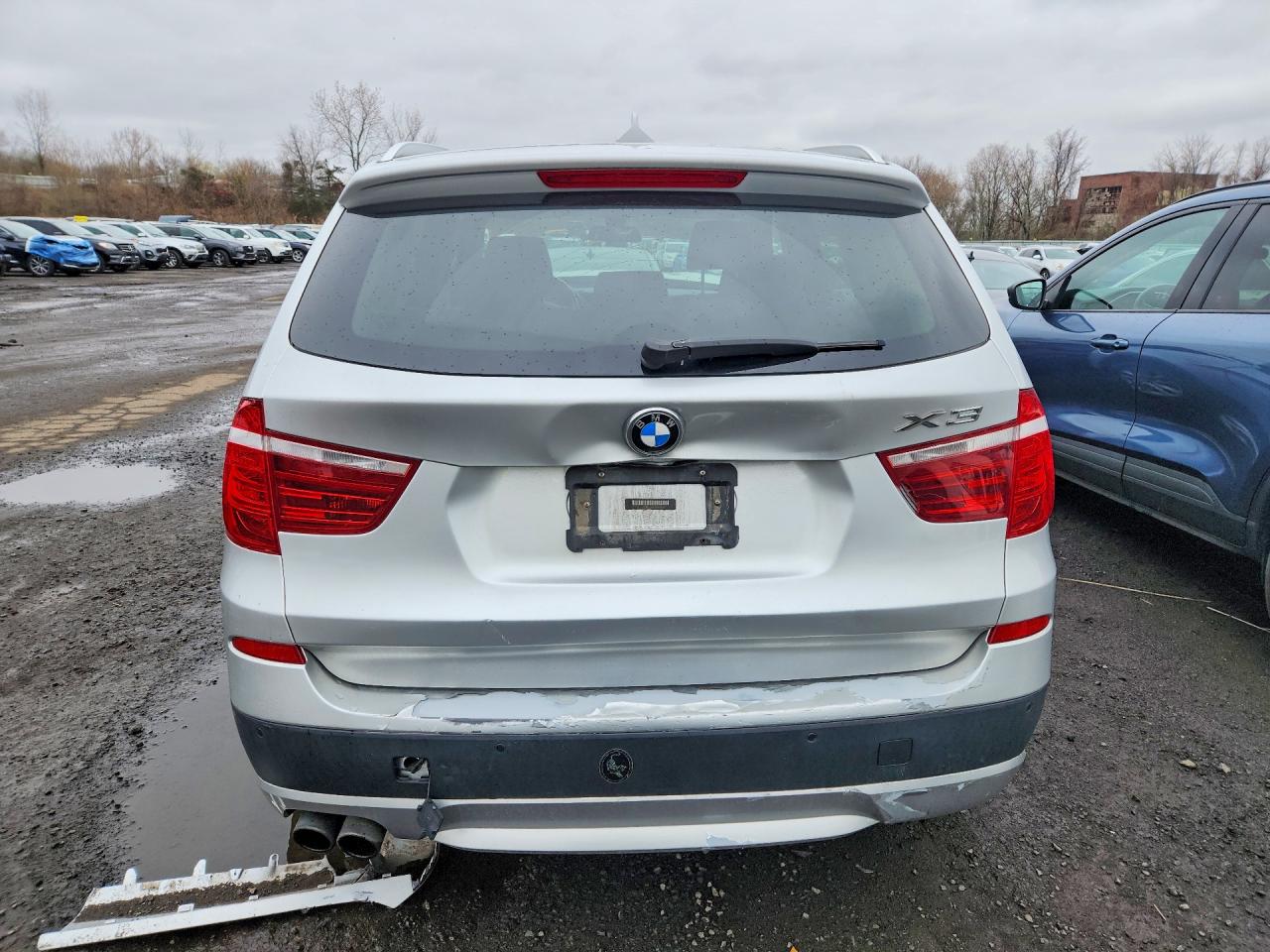 2013 Bmw X3 Xdrive28i Silver vin: 5UXWX9C58D0D02211