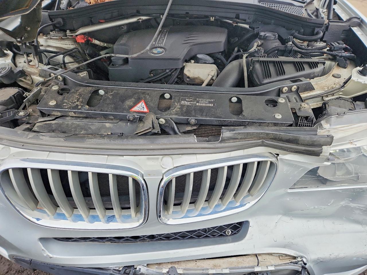 2013 Bmw X3 Xdrive28i Silver vin: 5UXWX9C58D0D02211