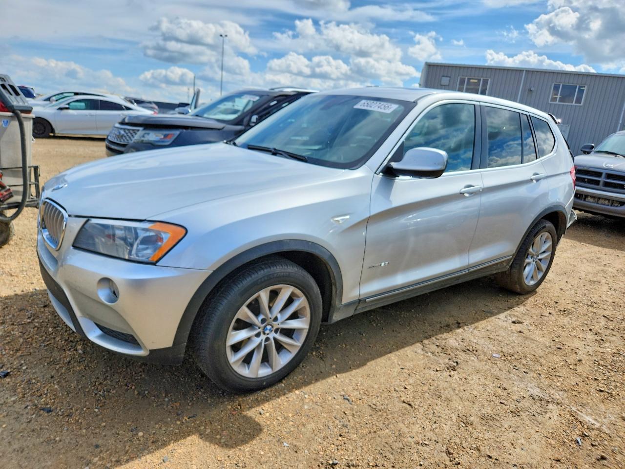 2013 Bmw X3 Xdrive28i Silver vin: 5UXWX9C58D0D07232