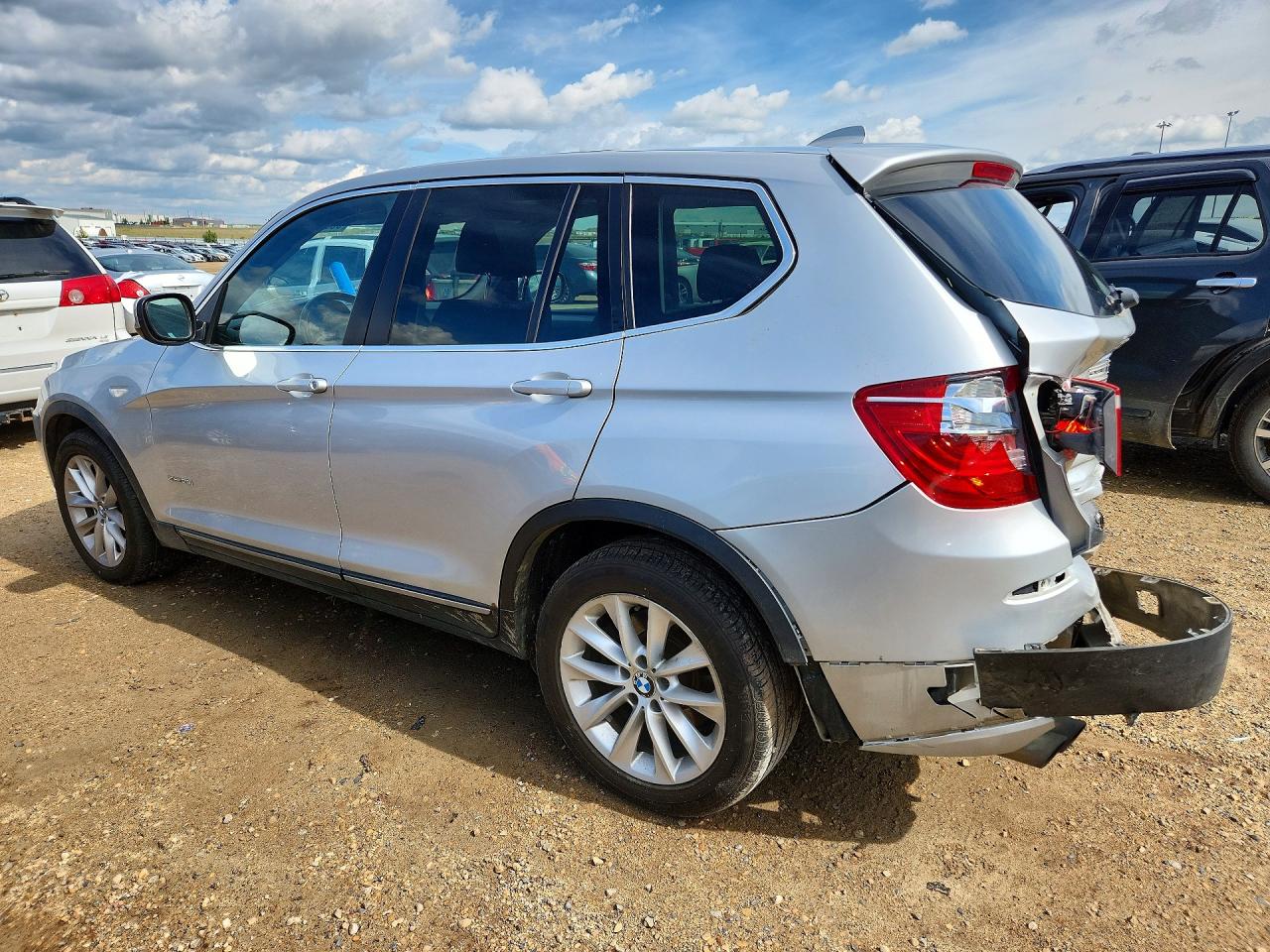 2013 Bmw X3 Xdrive28i Silver vin: 5UXWX9C58D0D07232