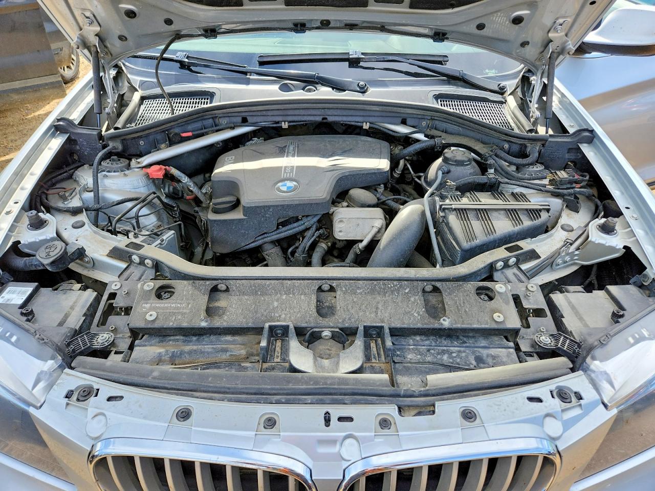 2013 Bmw X3 Xdrive28i Silver vin: 5UXWX9C58D0D07232