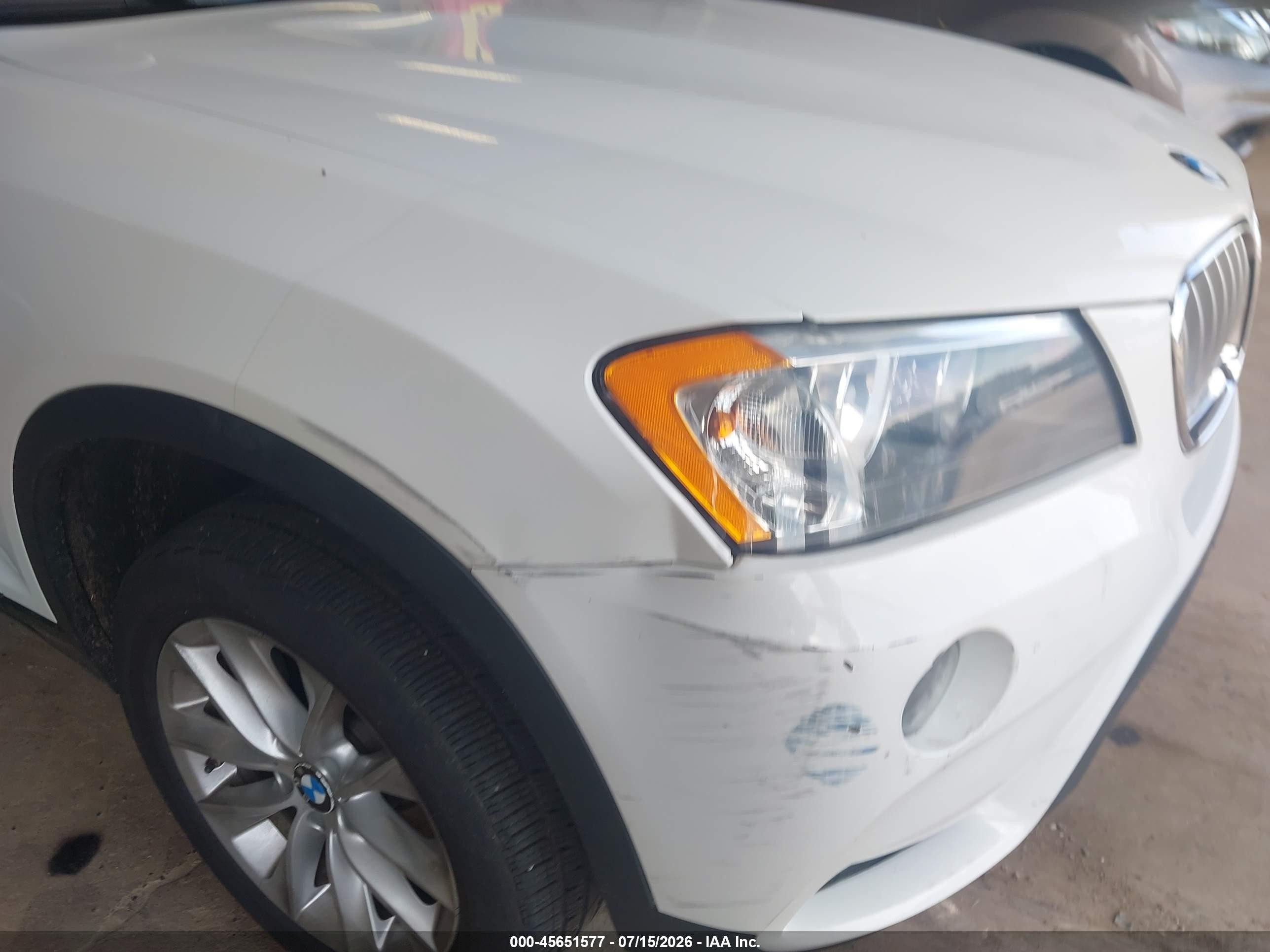 2014 Bmw X3 Xdrive28i White vin: 5UXWX9C58E0D13565