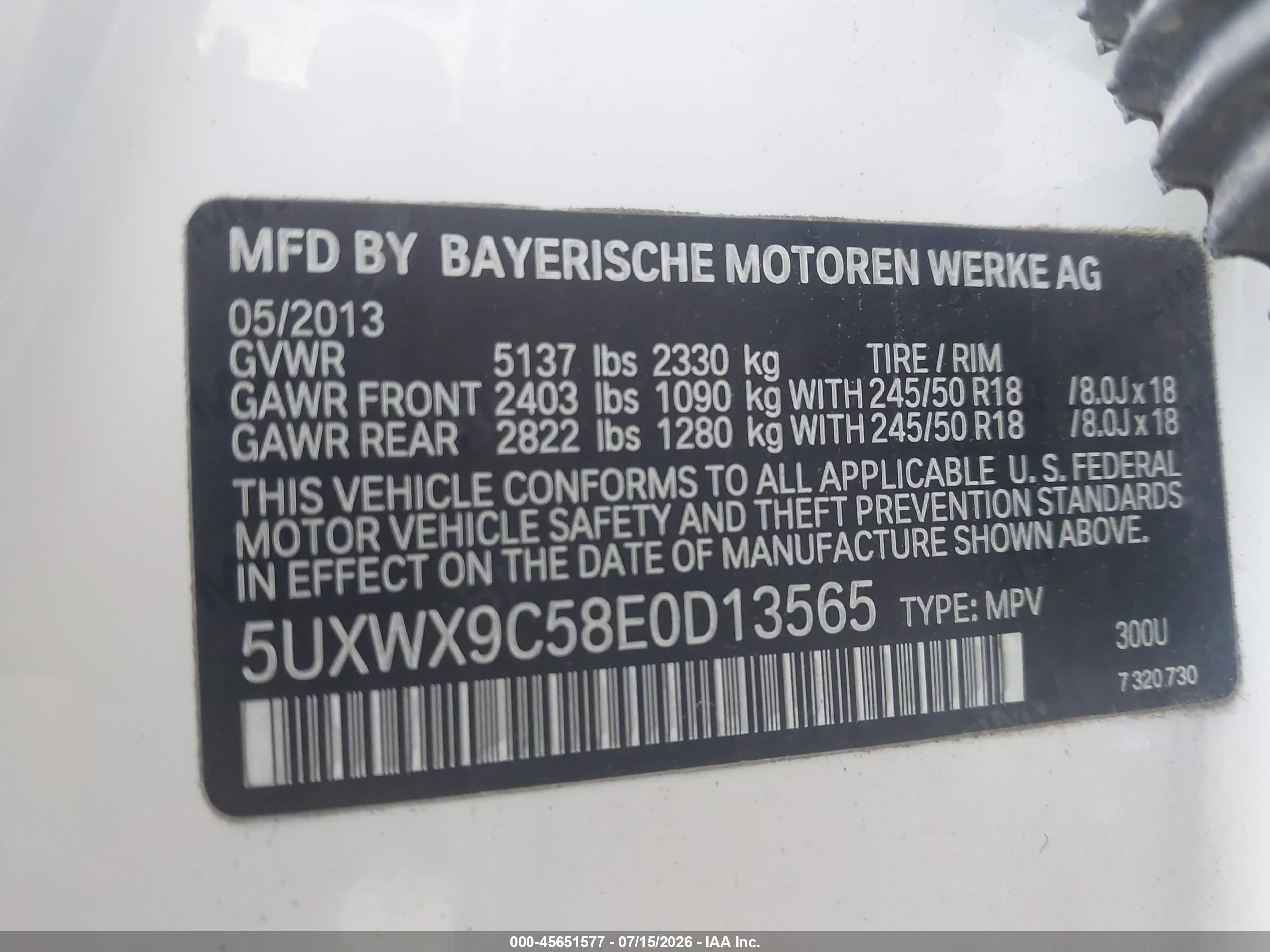 2014 Bmw X3 Xdrive28i White vin: 5UXWX9C58E0D13565