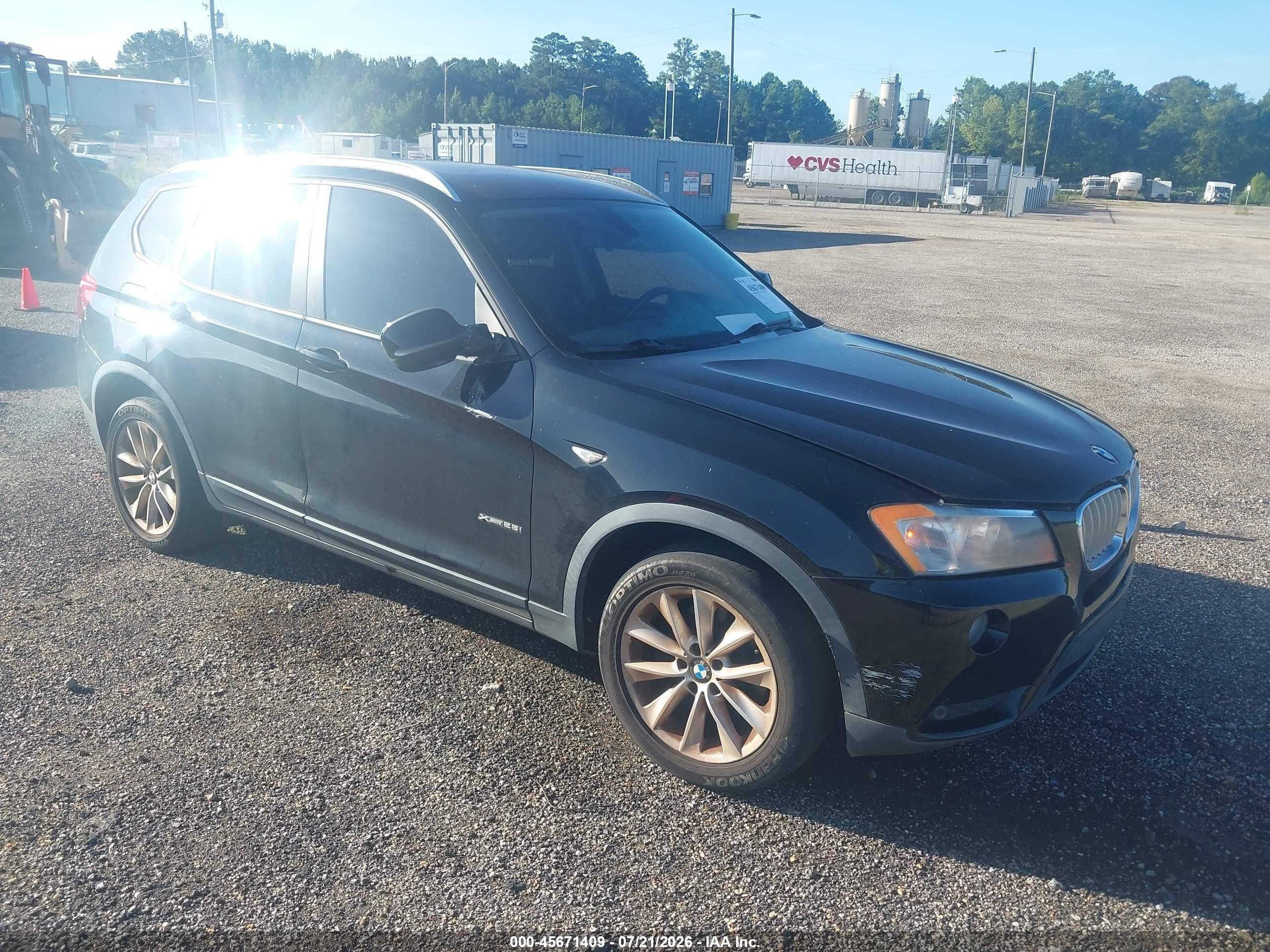2014 Bmw X3 Xdrive28i Black vin: 5UXWX9C58E0D26333