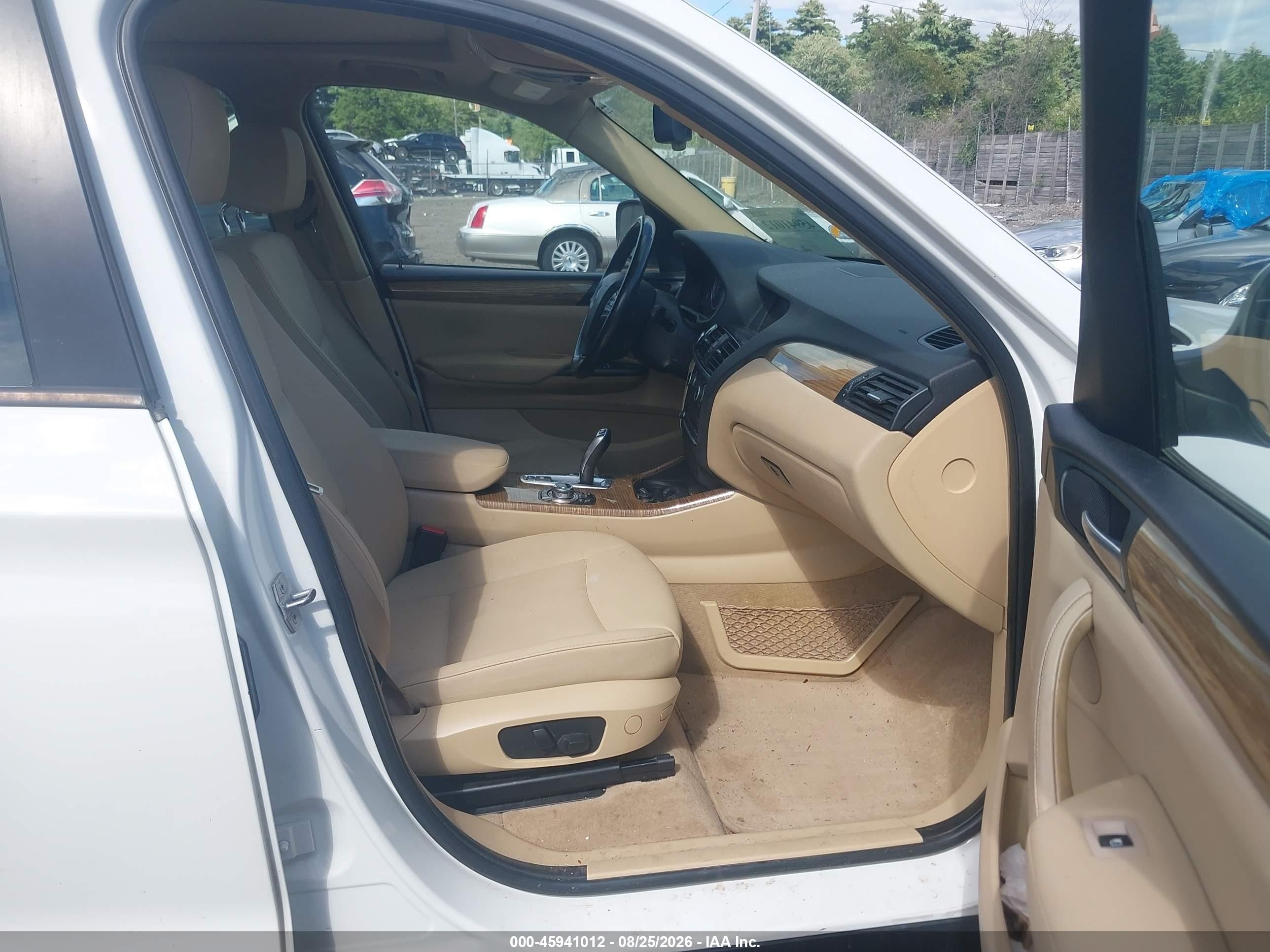 2014 Bmw X3 Xdrive28i White vin: 5UXWX9C58E0D31631