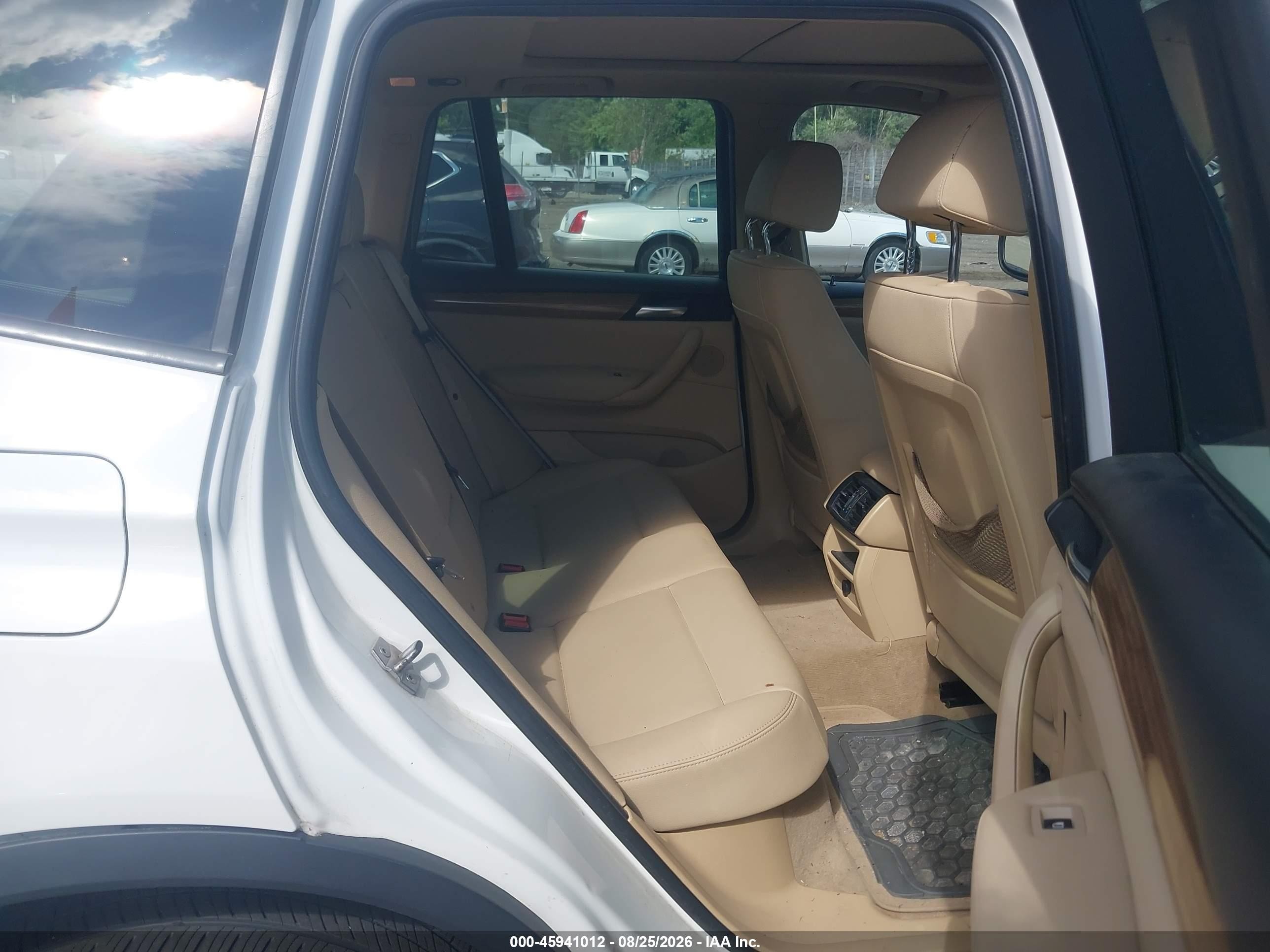 2014 Bmw X3 Xdrive28i White vin: 5UXWX9C58E0D31631