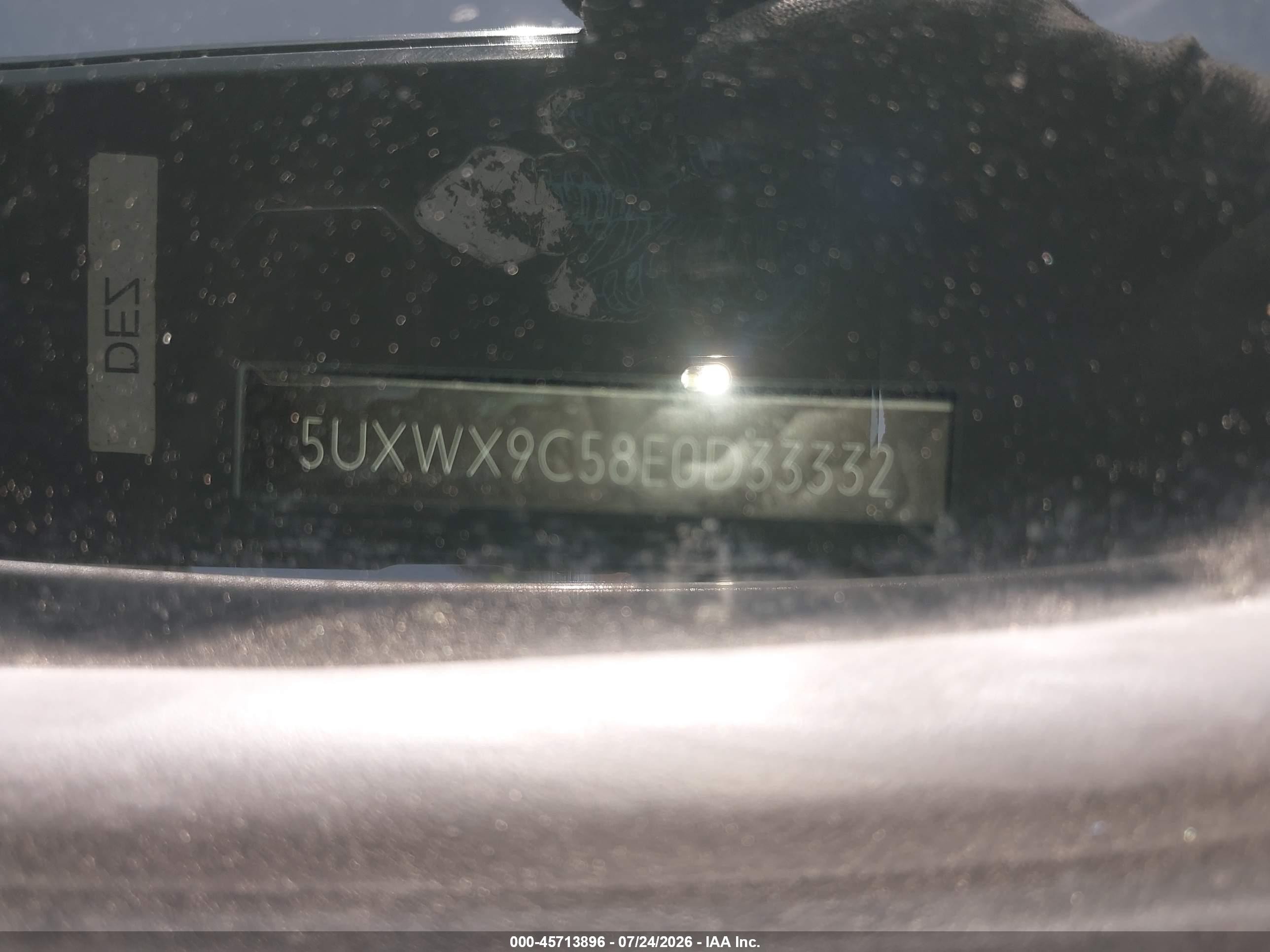 2014 Bmw X3 Xdrive28i Silver vin: 5UXWX9C58E0D33332