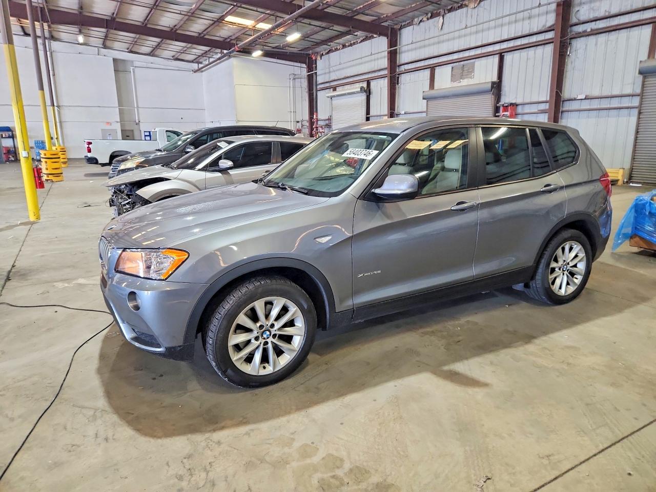 2014 Bmw X3 Xdrive28i Gray vin: 5UXWX9C58E0D33377