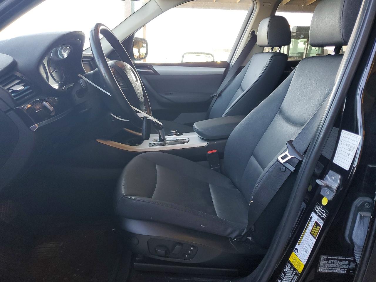 2014 Bmw X3 Xdrive28i Black vin: 5UXWX9C58E0D36828