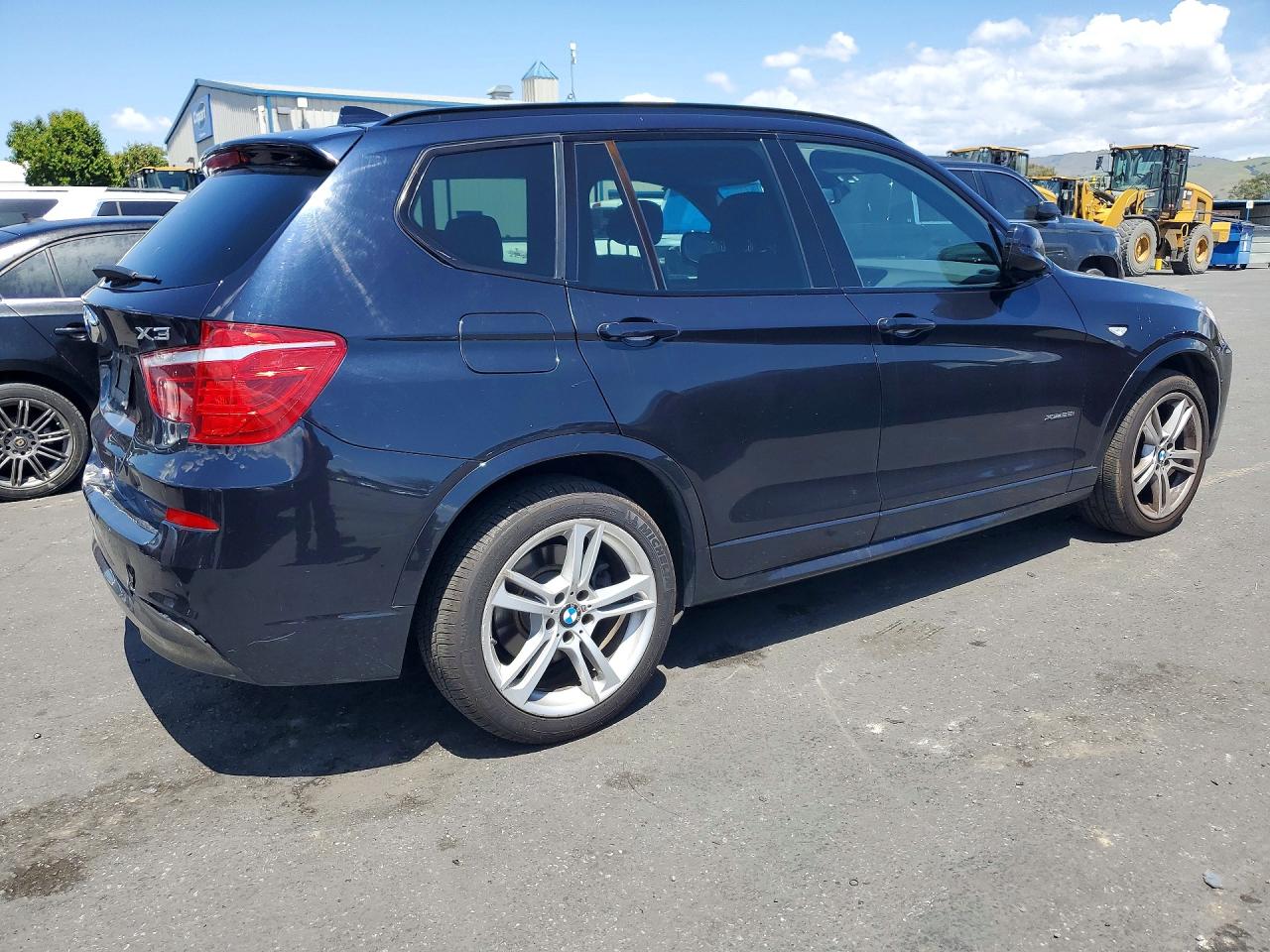 2014 Bmw X3 Xdrive28i Blue vin: 5UXWX9C58E0D37395