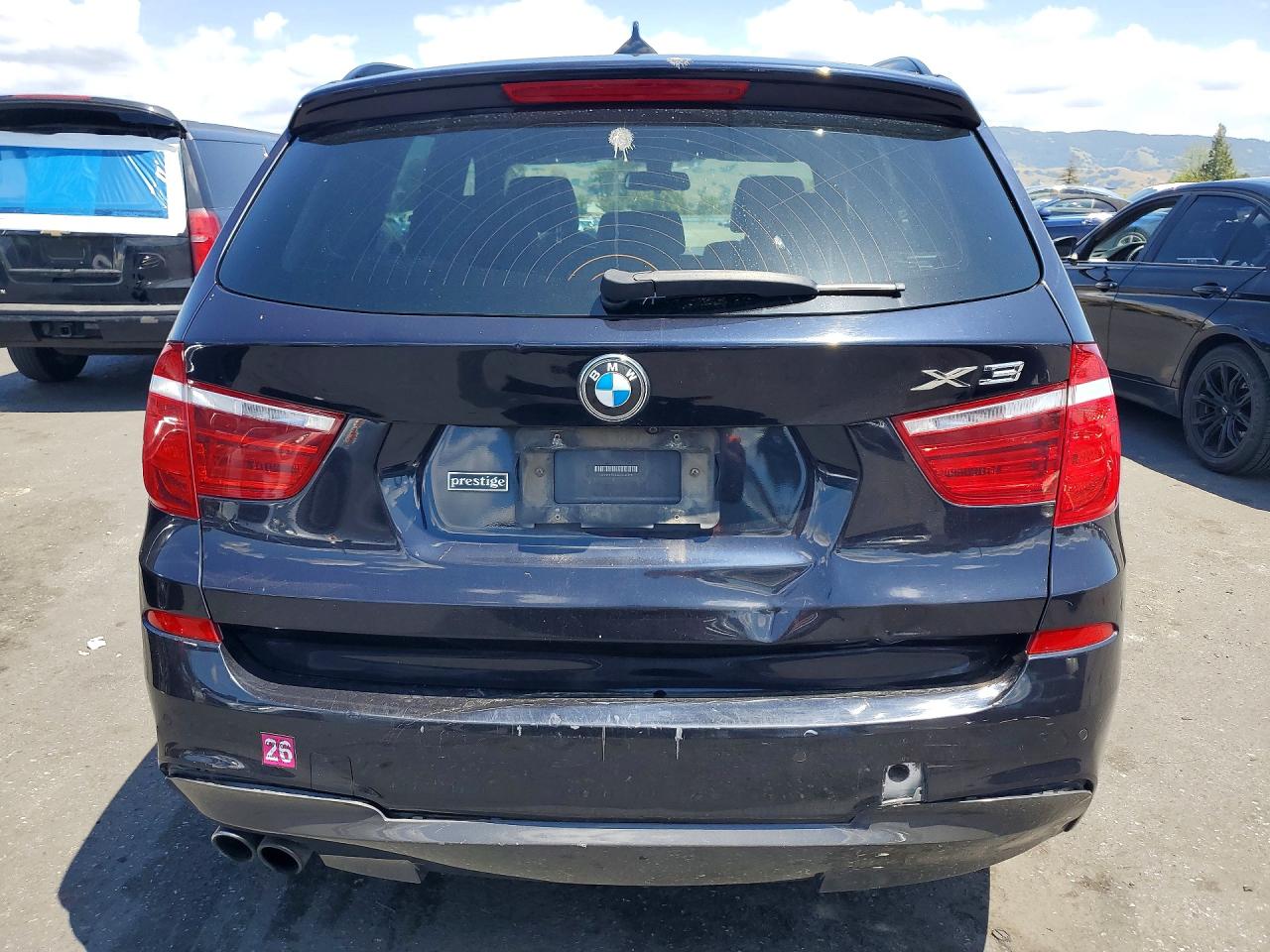 2014 Bmw X3 Xdrive28i Blue vin: 5UXWX9C58E0D37395