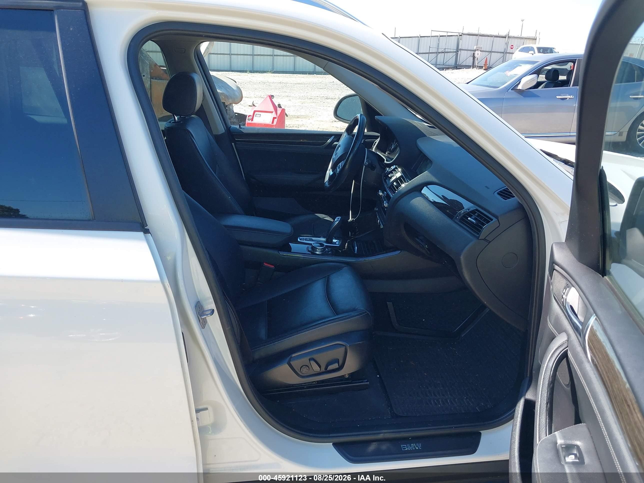 2015 Bmw X3 Xdrive28i White vin: 5UXWX9C58F0D48561