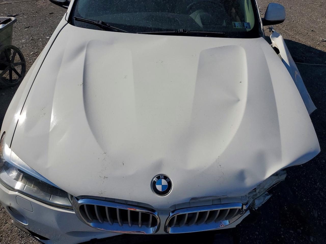2015 Bmw X3 Xdrive28i White vin: 5UXWX9C58F0D49824