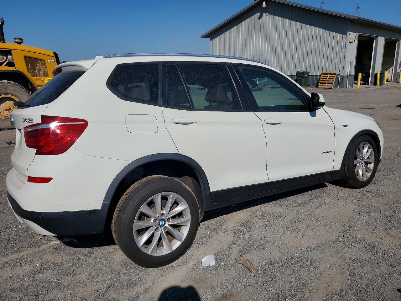 2015 Bmw X3 Xdrive28i White vin: 5UXWX9C58F0D49824