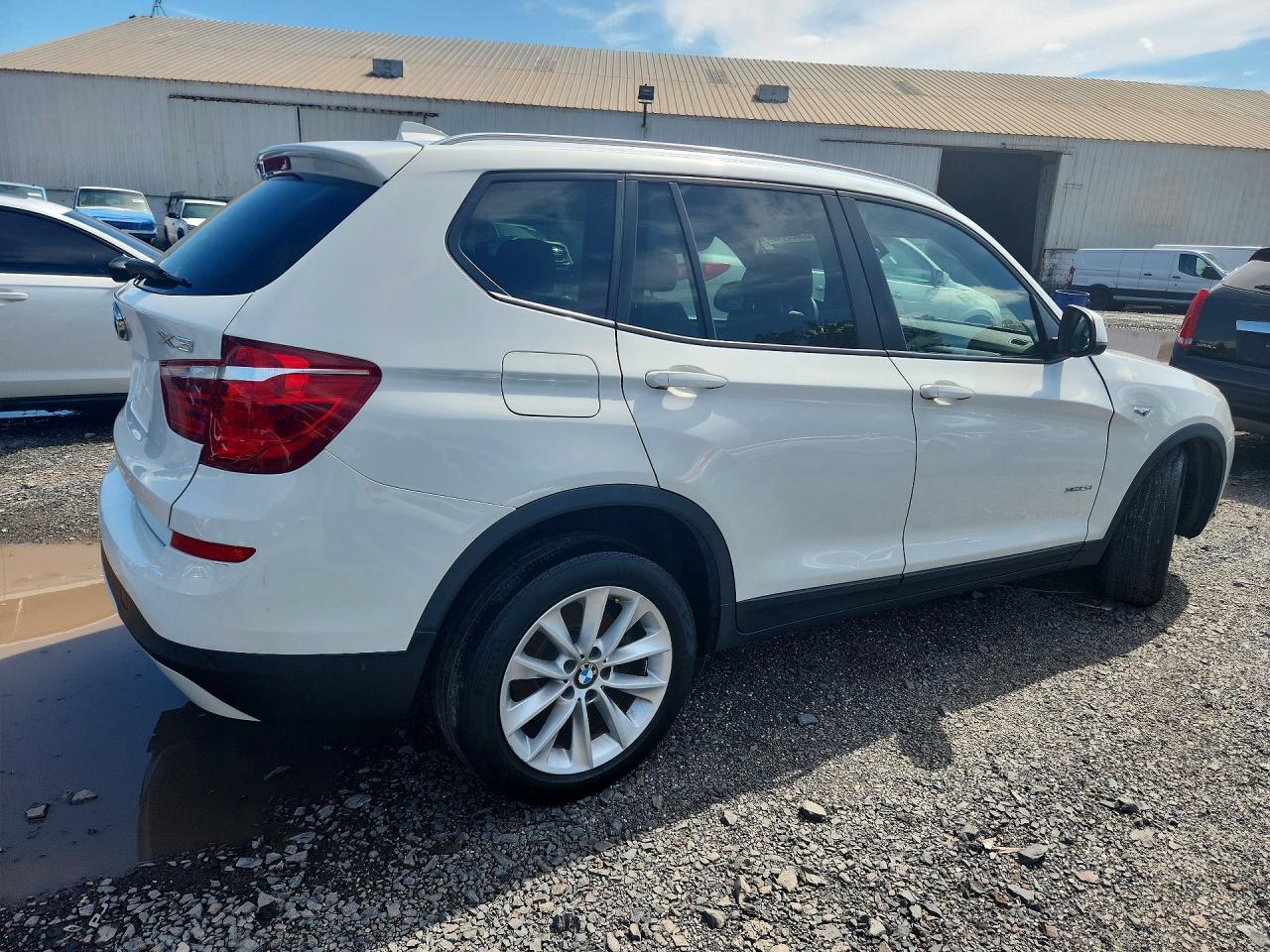 2015 Bmw X3 Xdrive28i White vin: 5UXWX9C58F0D49824