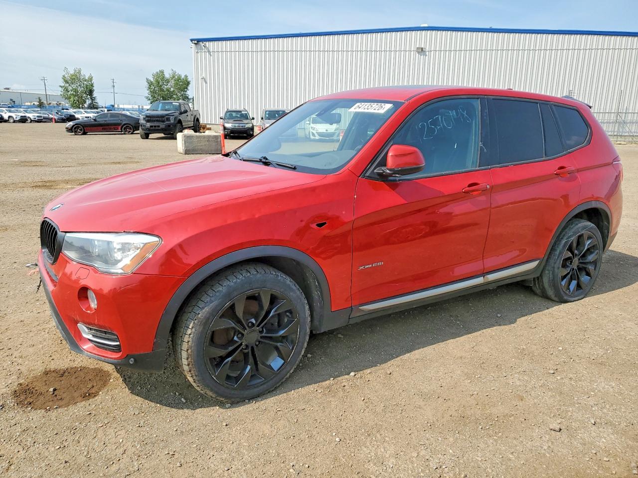 2015 Bmw X3 Xdrive28i Красный vin: 5UXWX9C58F0D50374