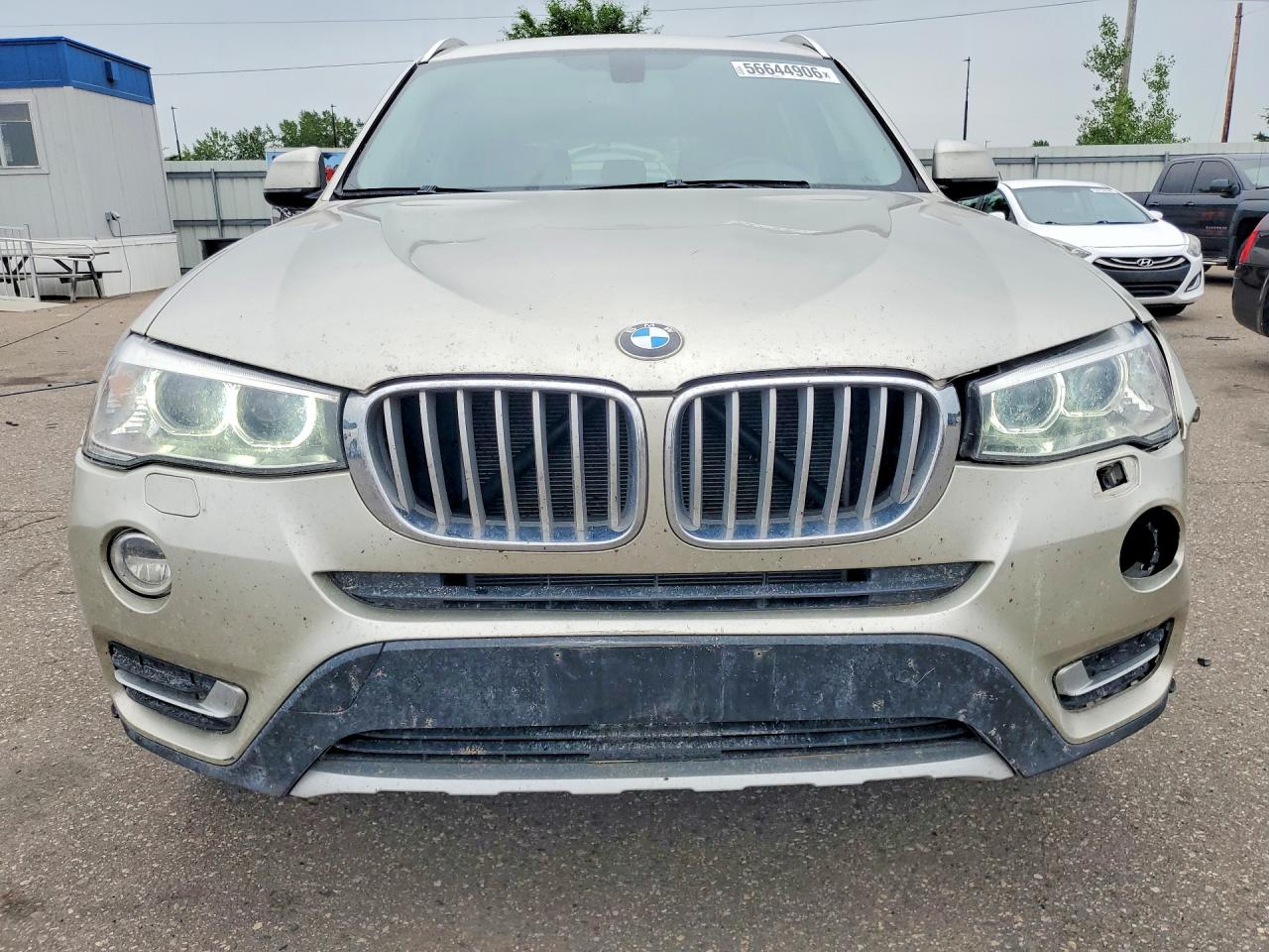 2015 Bmw X3 Xdrive28i Gray vin: 5UXWX9C58F0D51962