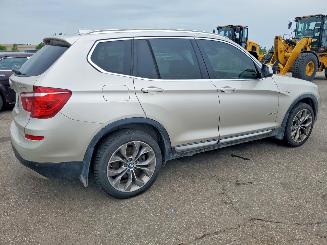 2015 Bmw X3 Xdrive28i Gray vin: 5UXWX9C58F0D51962