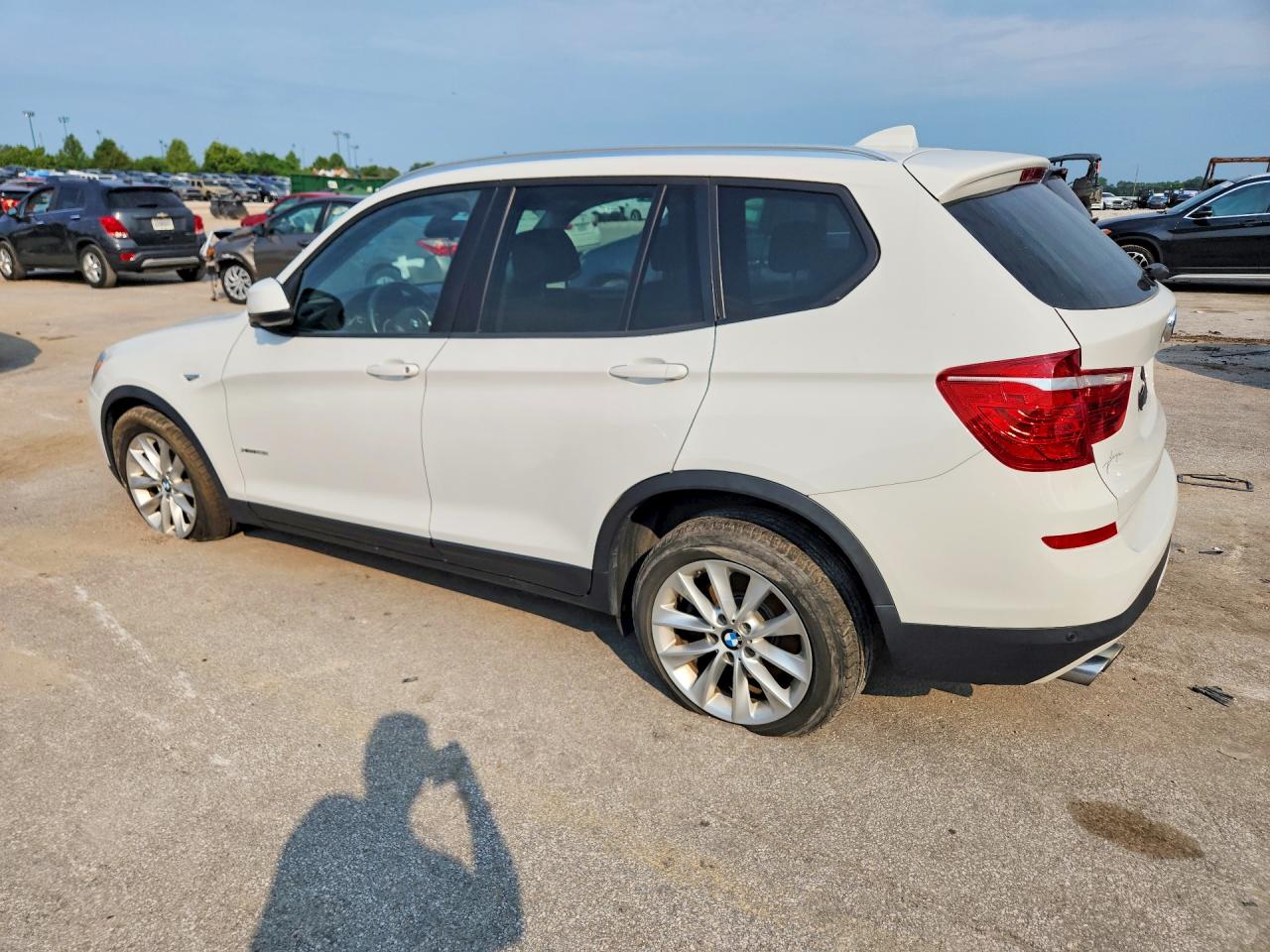 2015 Bmw X3 Xdrive28i White vin: 5UXWX9C58F0D59382