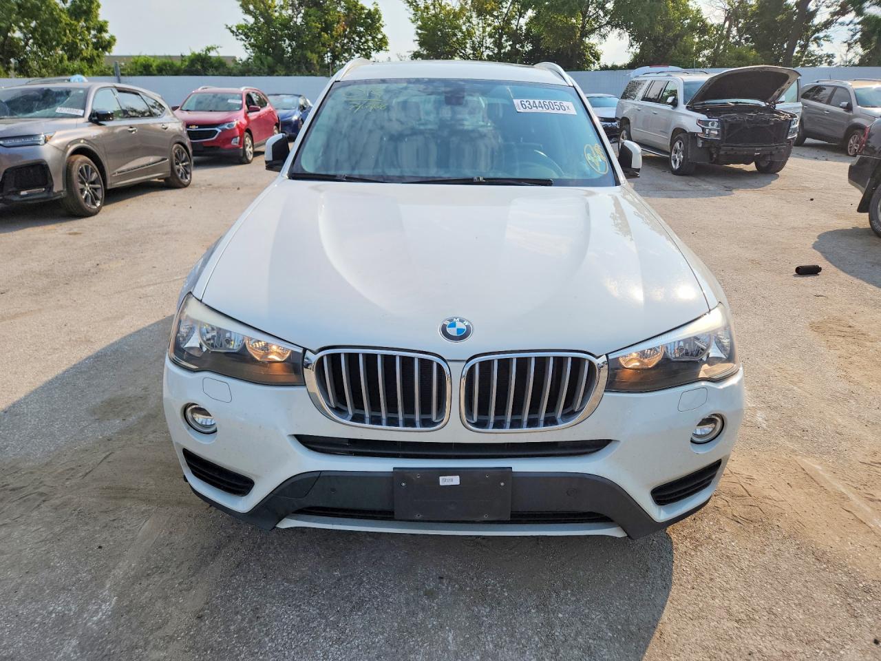 2015 Bmw X3 Xdrive28i White vin: 5UXWX9C58F0D59382