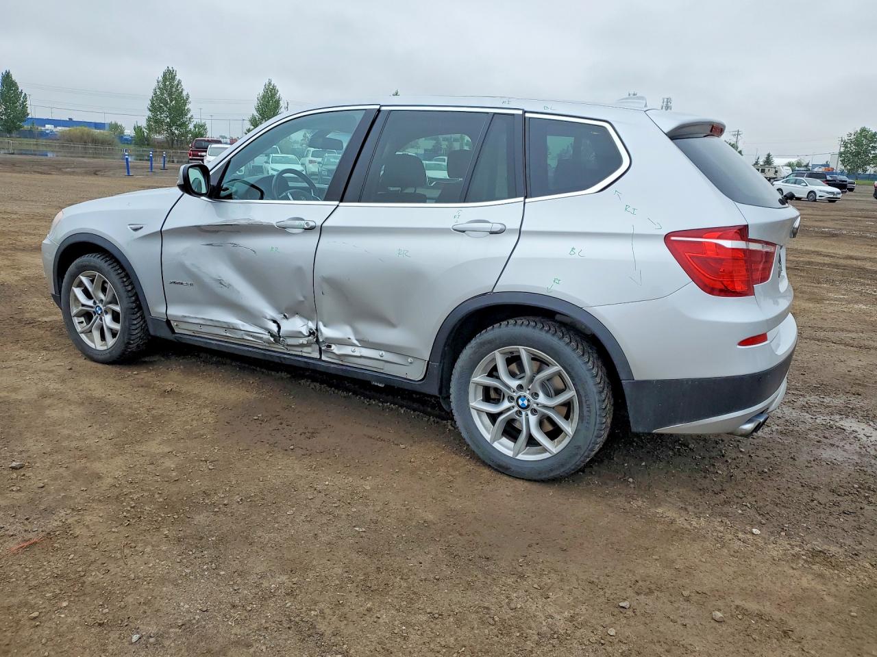 2013 Bmw X3 Xdrive28i Silver vin: 5UXWX9C59D0A09935