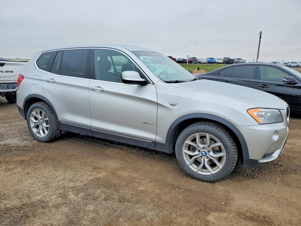2013 Bmw X3 Xdrive28i Silver vin: 5UXWX9C59D0A09935