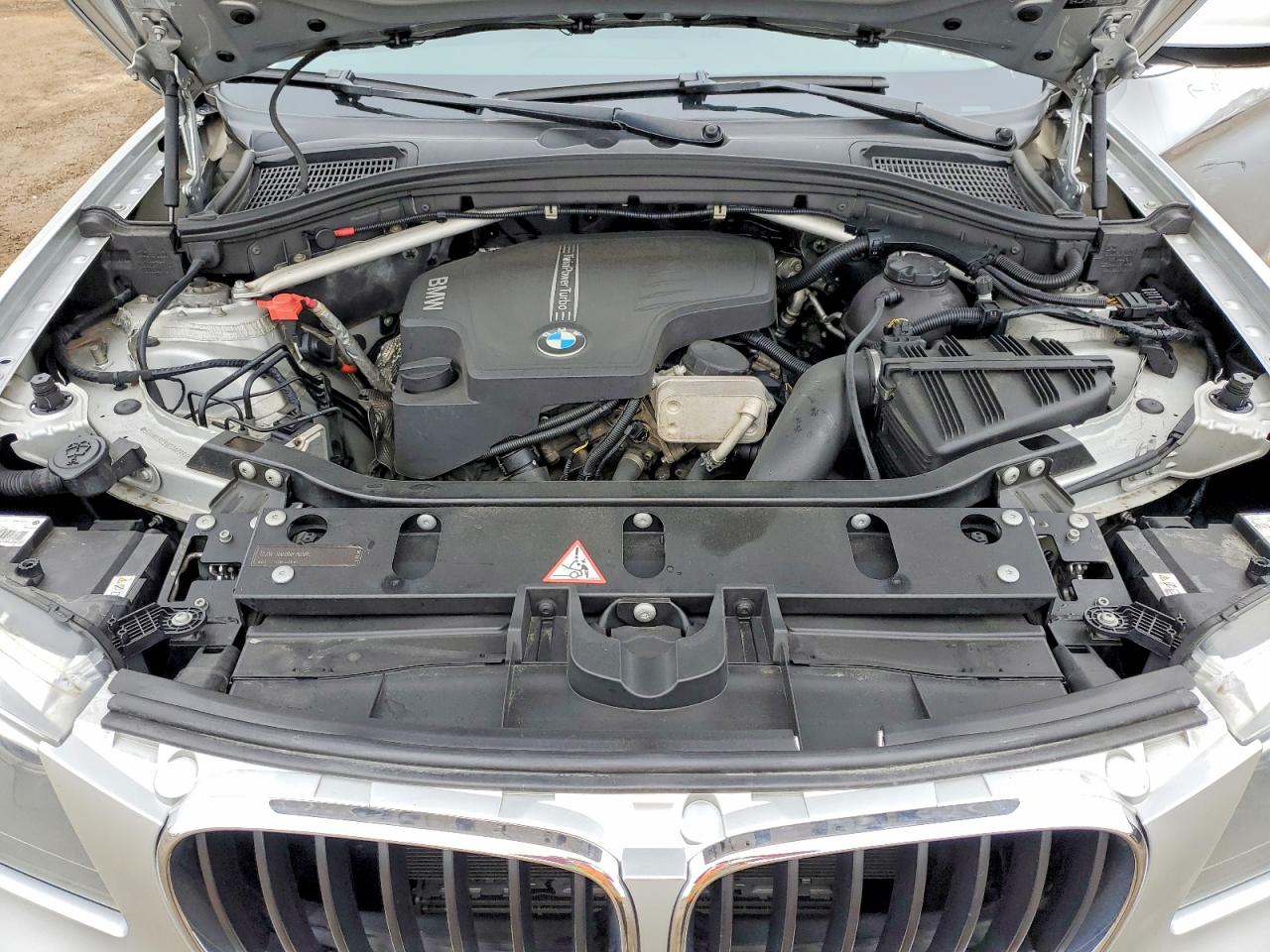 2013 Bmw X3 Xdrive28i Silver vin: 5UXWX9C59D0A09935