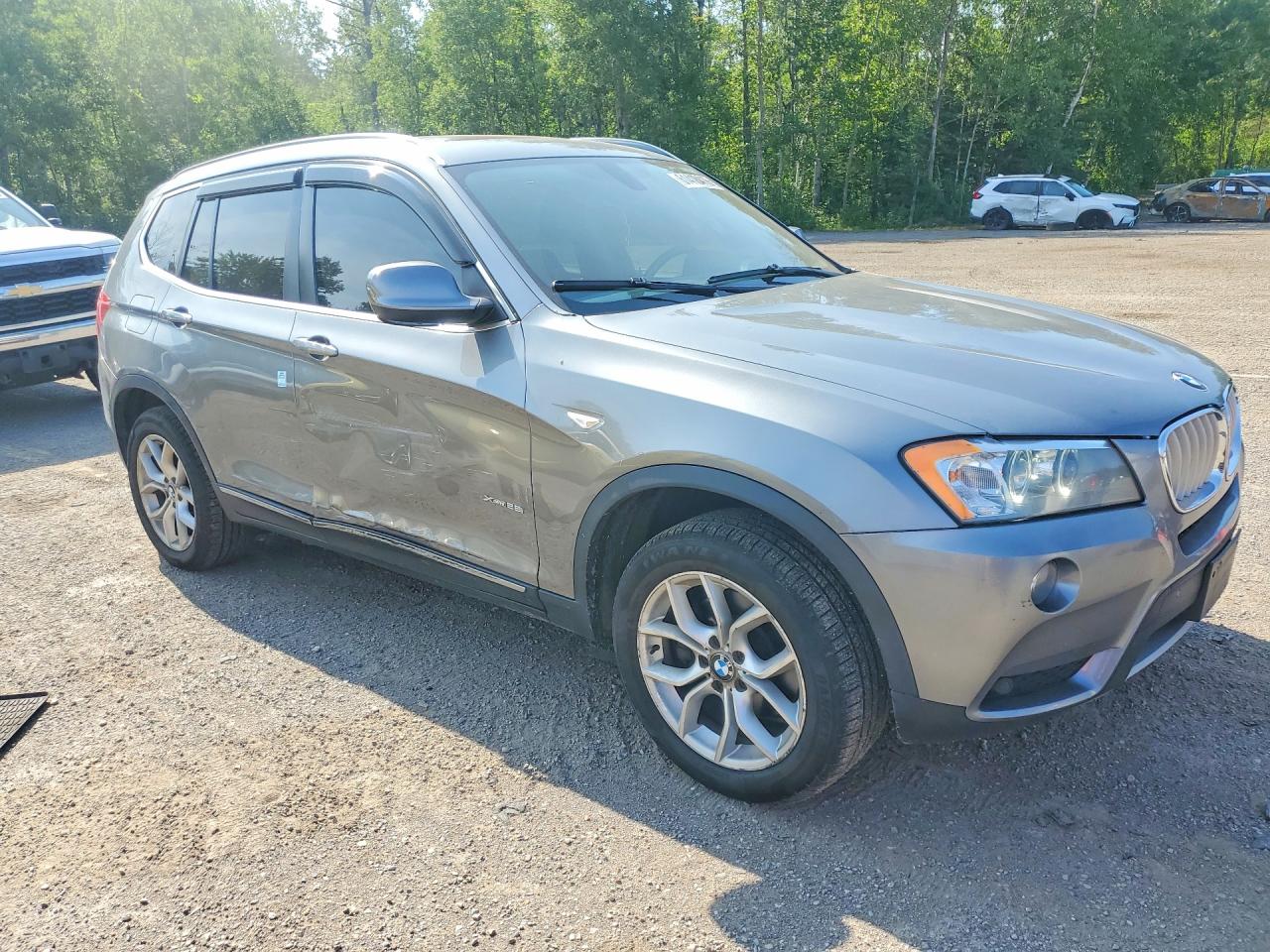 2013 Bmw X3 28i Gray vin: 5UXWX9C59D0A22975