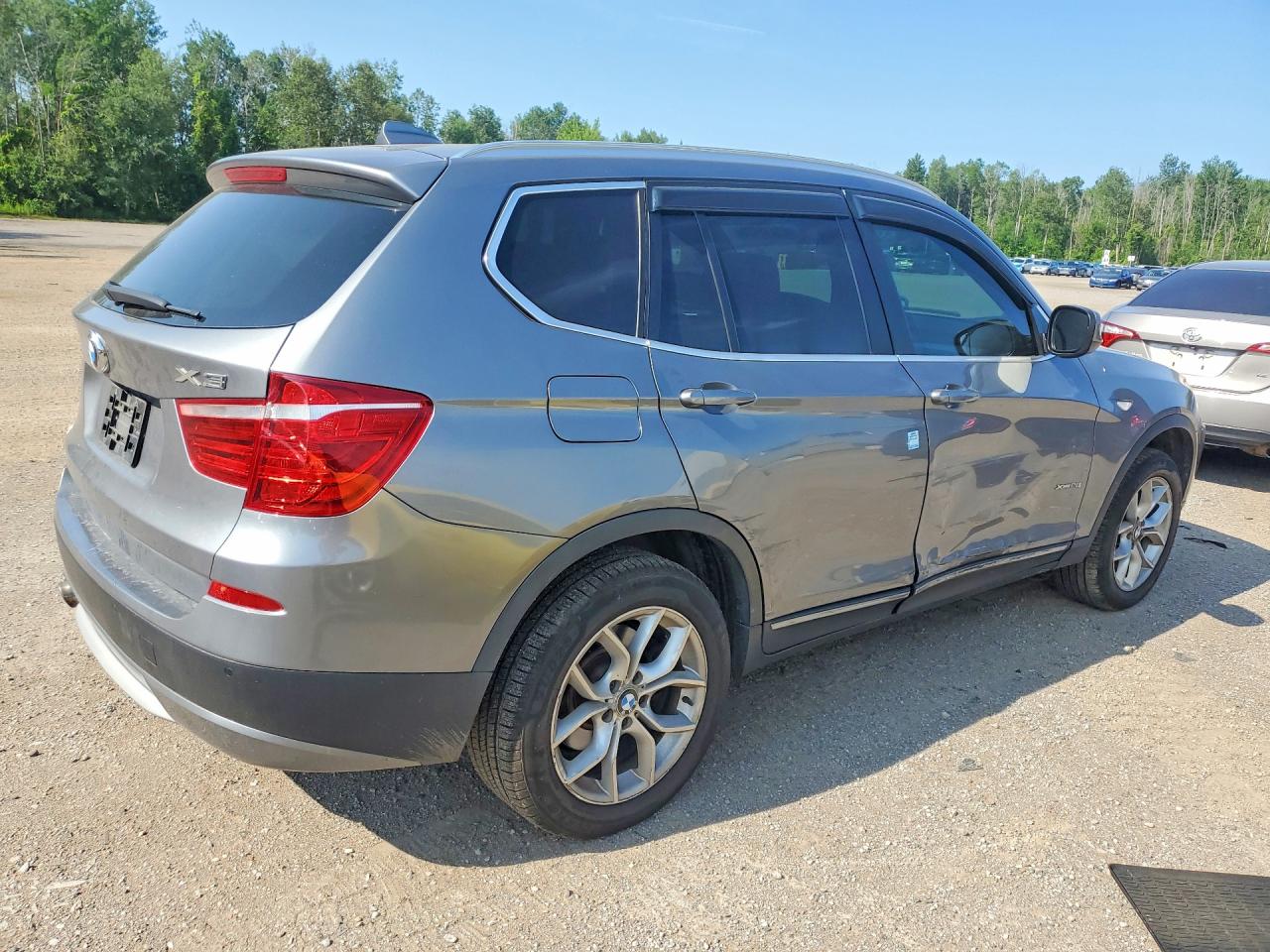 2013 Bmw X3 28i Gray vin: 5UXWX9C59D0A22975