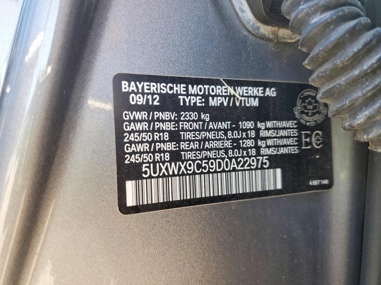 2013 Bmw X3 28i Gray vin: 5UXWX9C59D0A22975