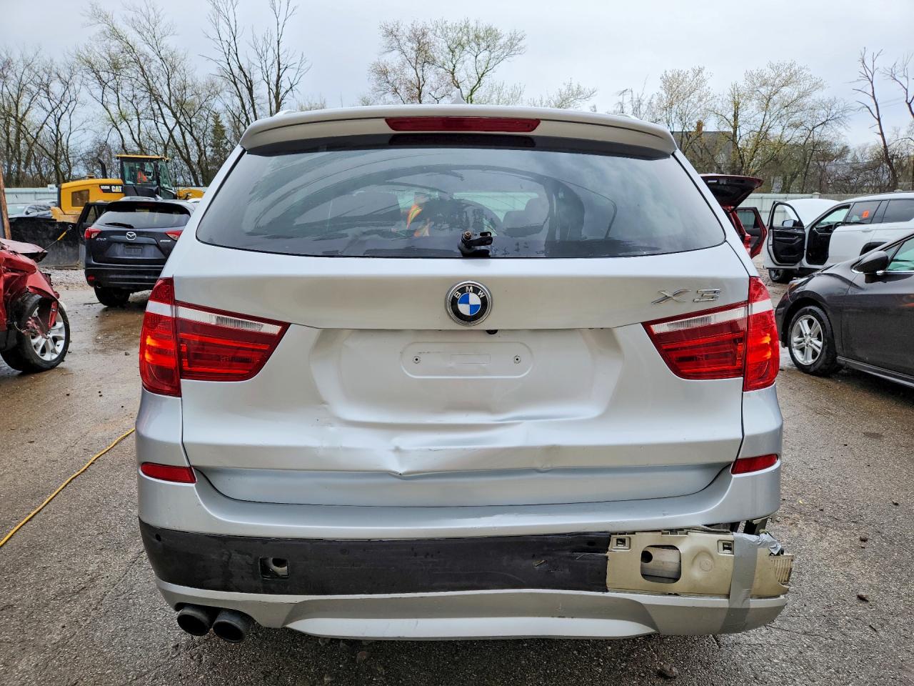 2013 Bmw X3 Xdrive28i Silver vin: 5UXWX9C59D0A25424