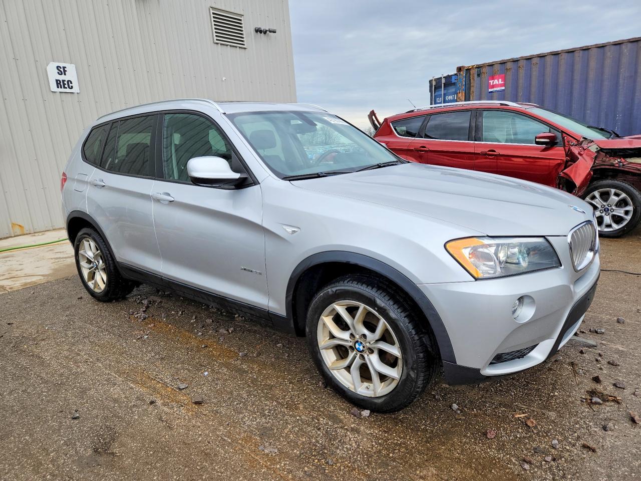 2013 Bmw X3 Xdrive28i Silver vin: 5UXWX9C59D0A25424
