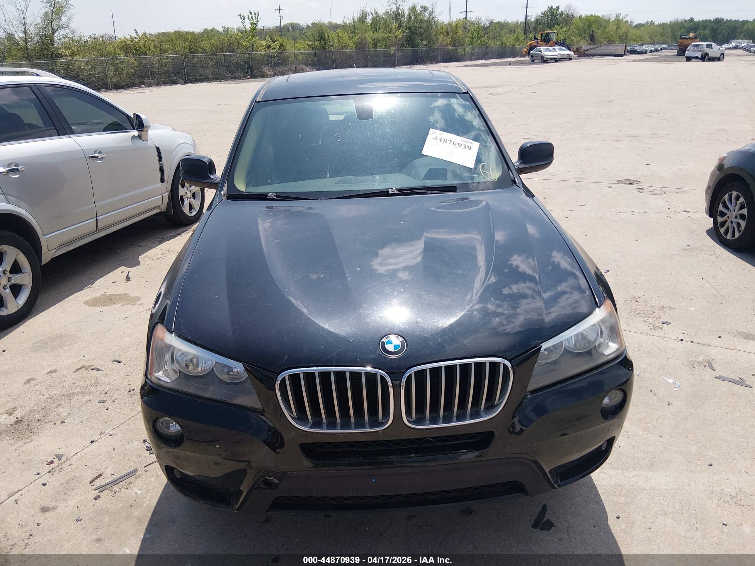 2013 Bmw X3 Xdrive28i Black vin: 5UXWX9C59D0A27044
