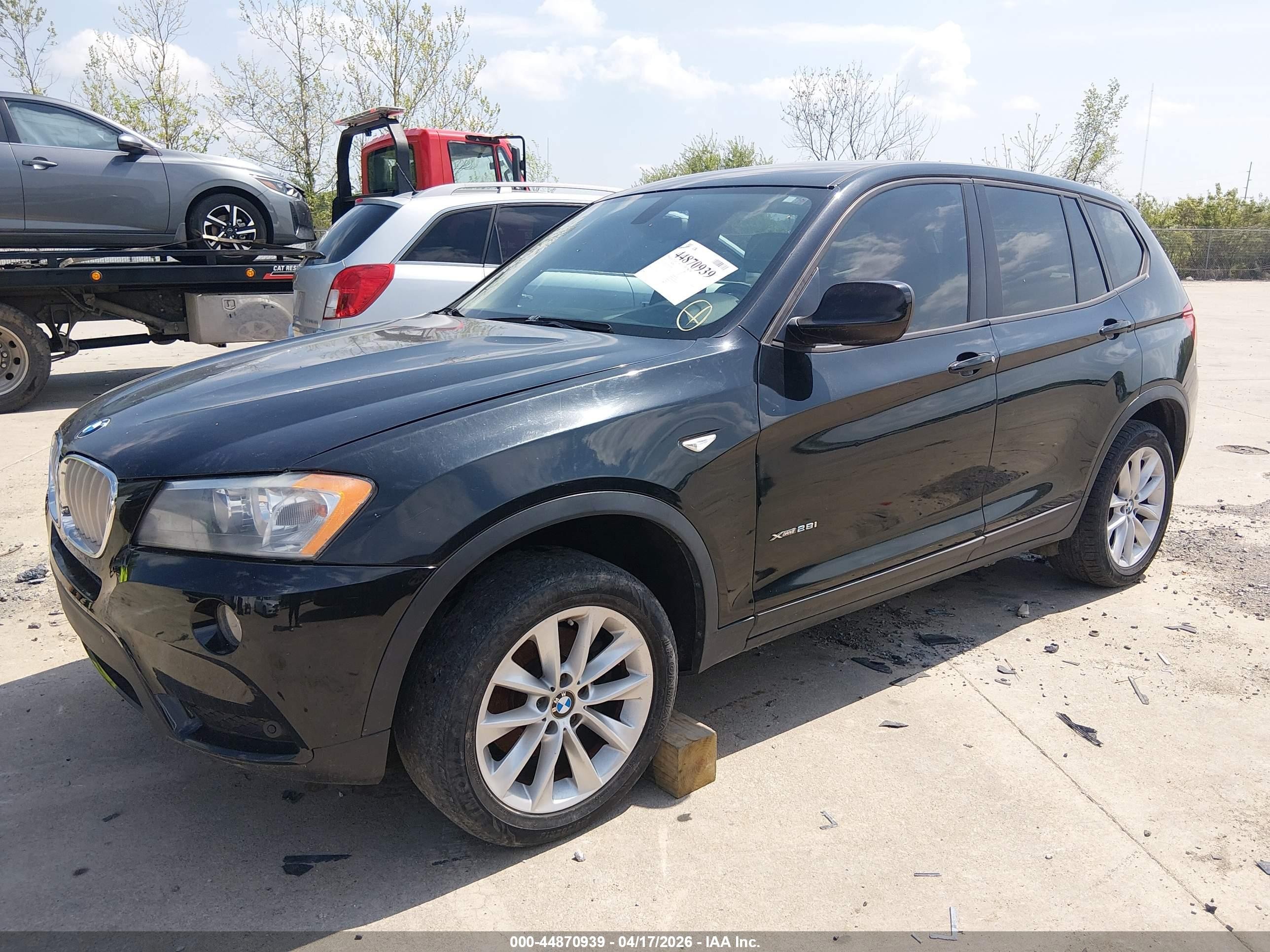 2013 Bmw X3 Xdrive28i Black vin: 5UXWX9C59D0A27044