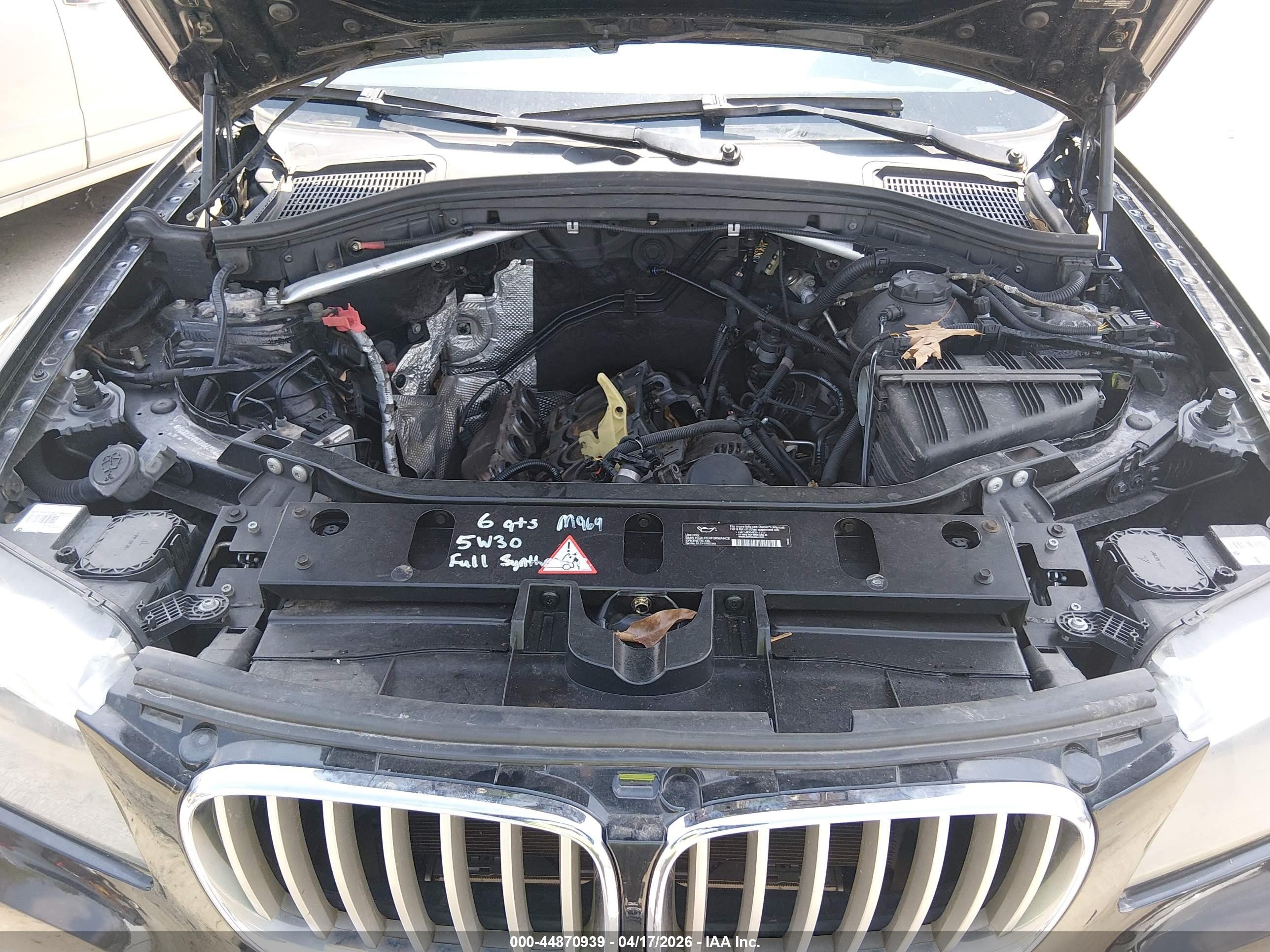 2013 Bmw X3 Xdrive28i Black vin: 5UXWX9C59D0A27044