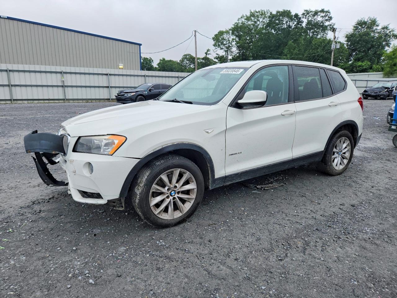 2013 Bmw X3 Xdrive28i White vin: 5UXWX9C59D0A32924