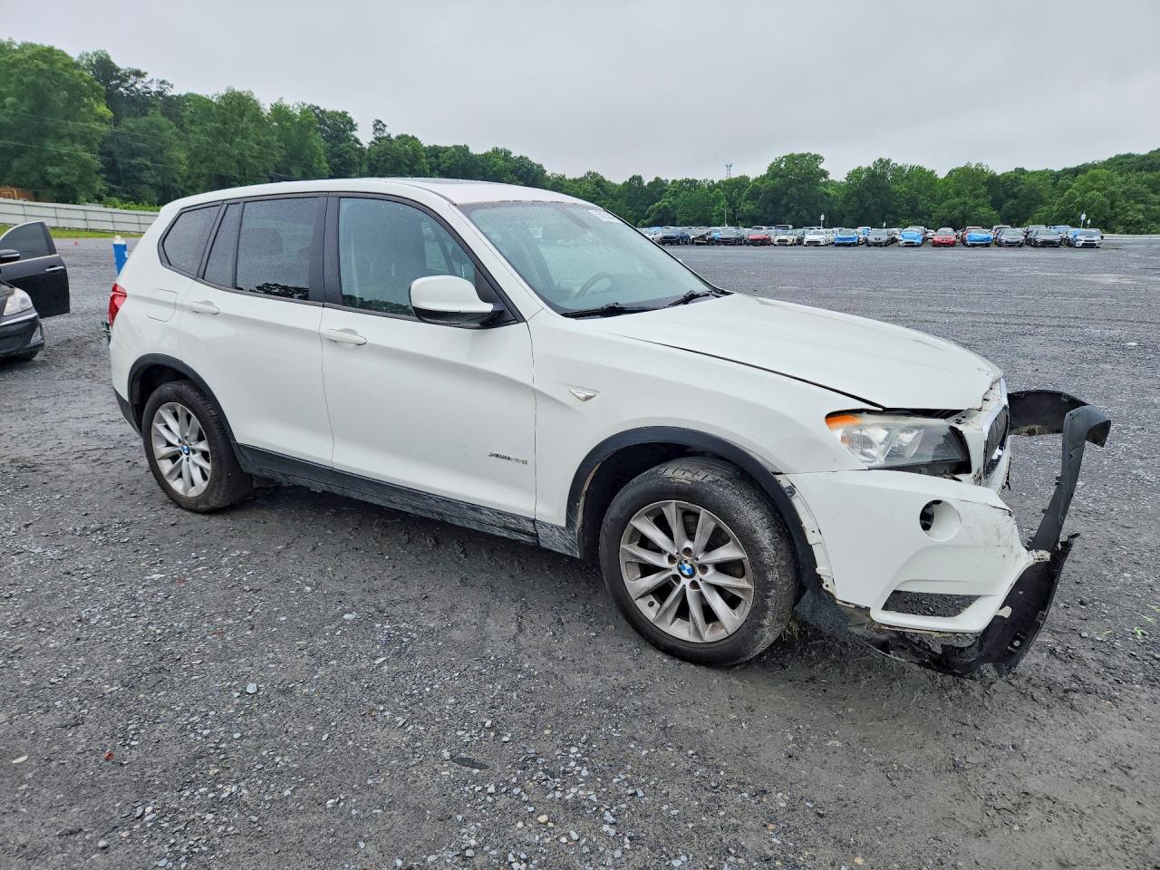 2013 Bmw X3 Xdrive28i White vin: 5UXWX9C59D0A32924