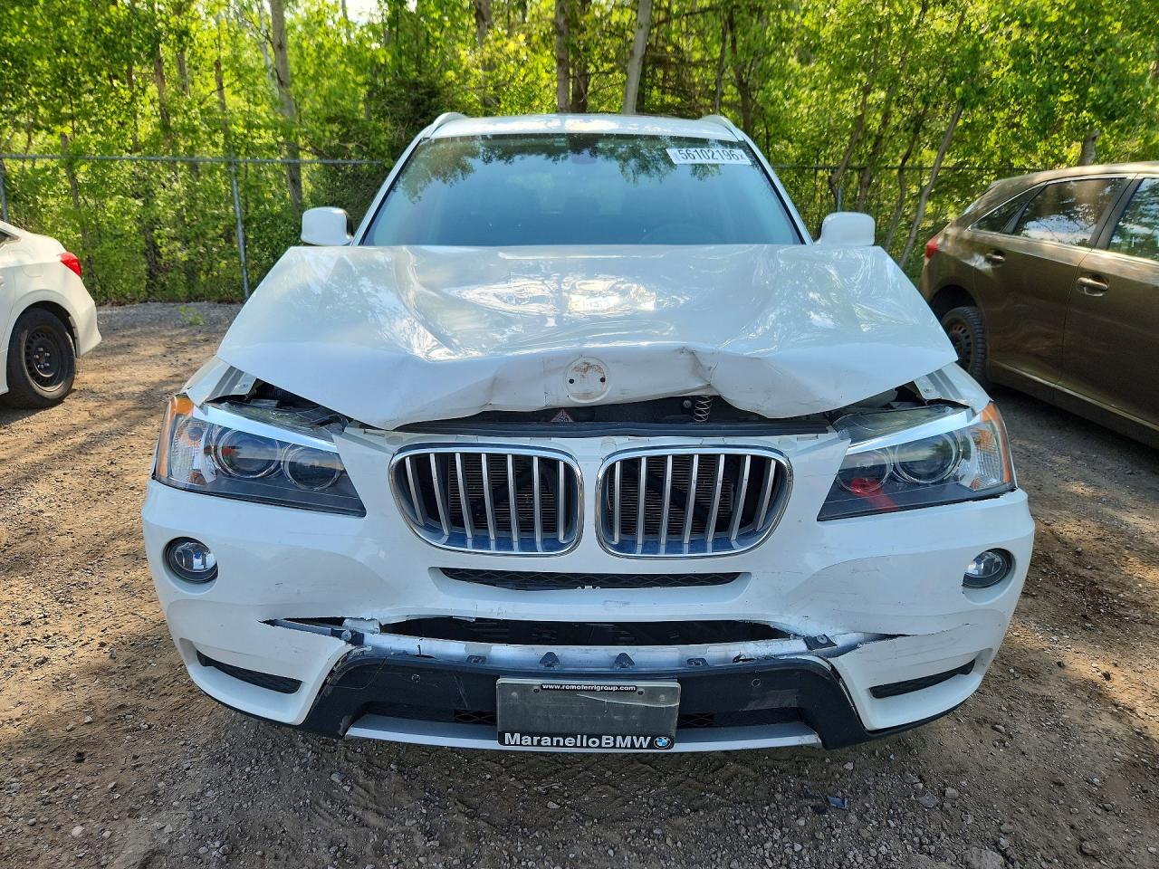 2013 Bmw X3 Xdrive28i Белый vin: 5UXWX9C59D0D03013