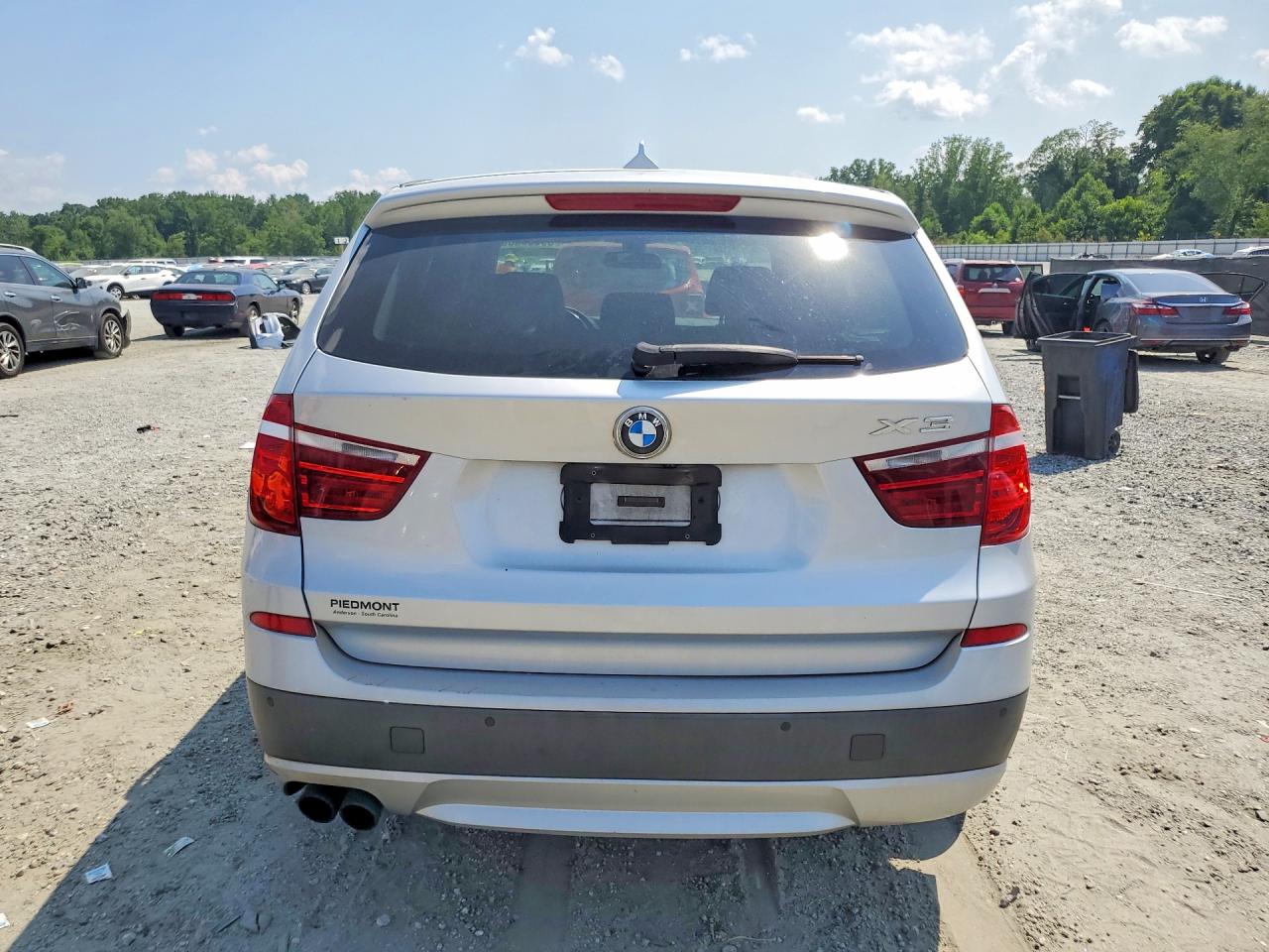 2013 Bmw X3 Xdrive28i Silver vin: 5UXWX9C59D0D03724
