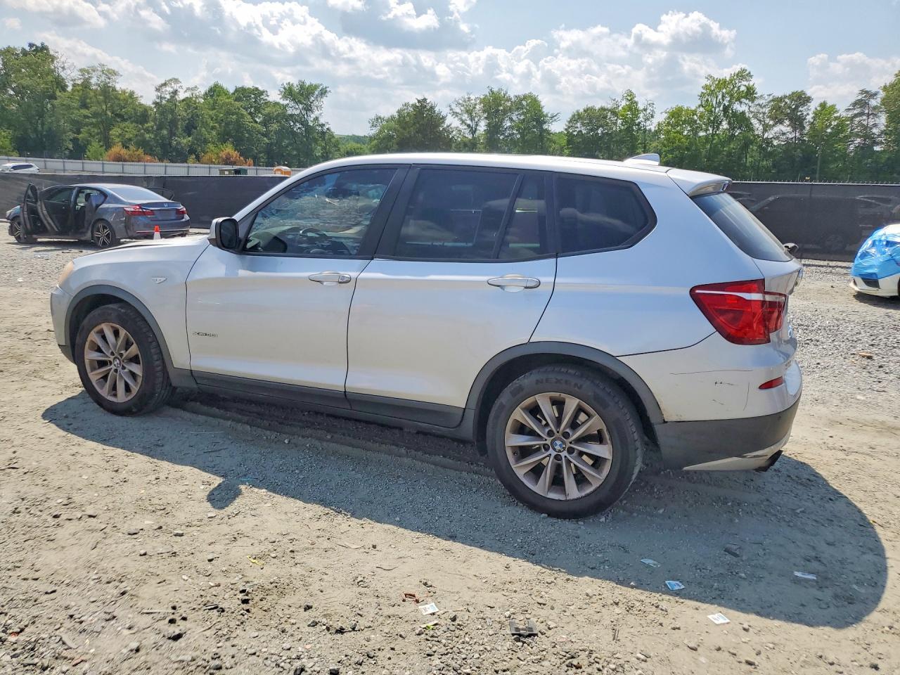 2013 Bmw X3 Xdrive28i Silver vin: 5UXWX9C59D0D03724